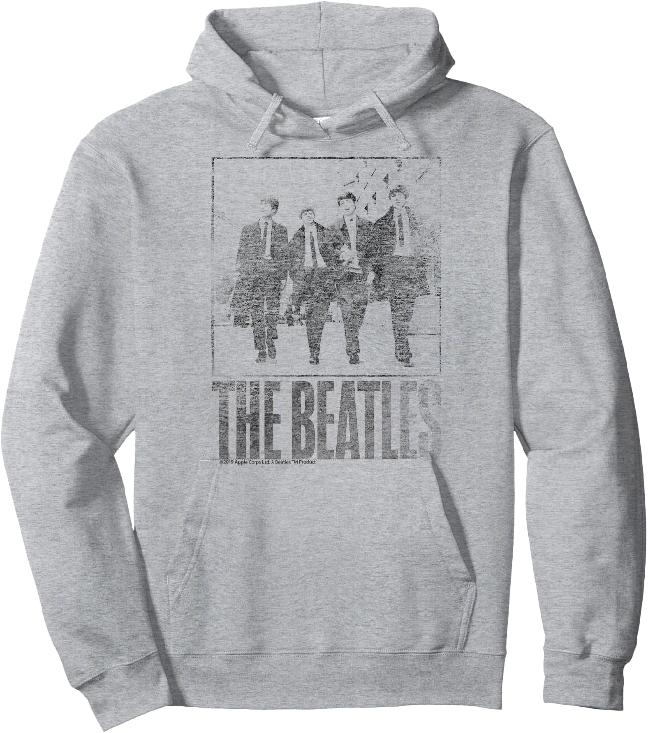 The Beatles Vintage Portrait Short Sleeve Hoodie - Hoodie | Ash