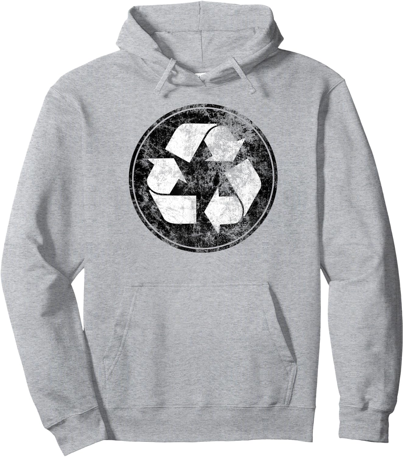 Vintage Recycle Logo Distressed Recycling Logo Shirt Gift Hoodie - Hoodie | Ash