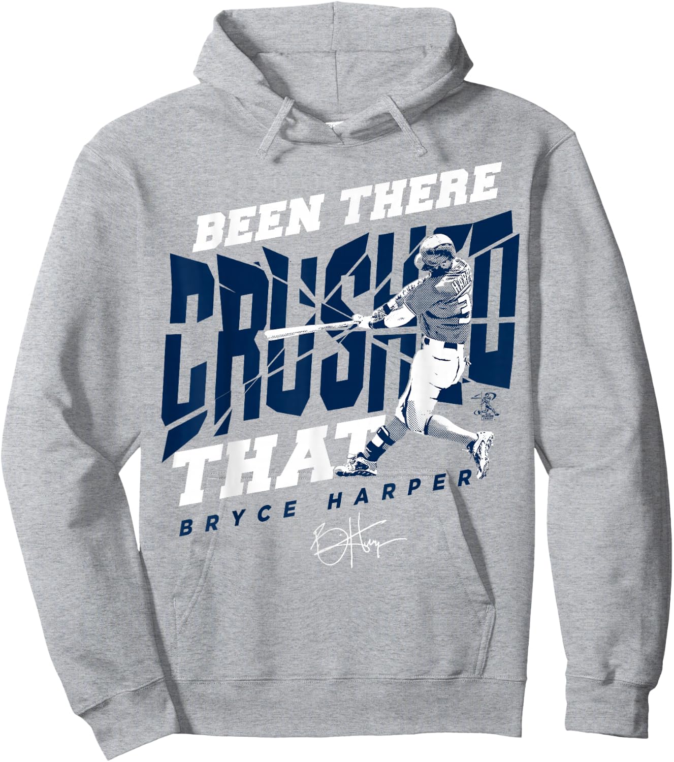 Bryce Harper Crushed That - Apparel Hoodie - Hoodie | Ash