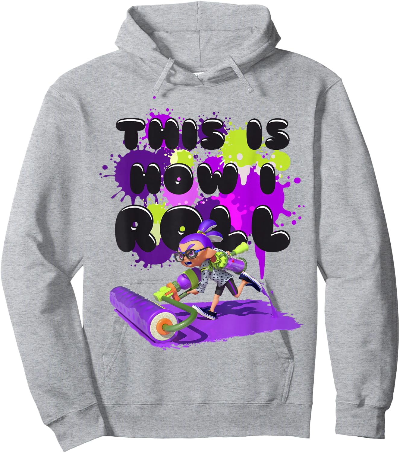 Splatoon Purple Inkling This is How I Roll Hoodie - Hoodie | Ash