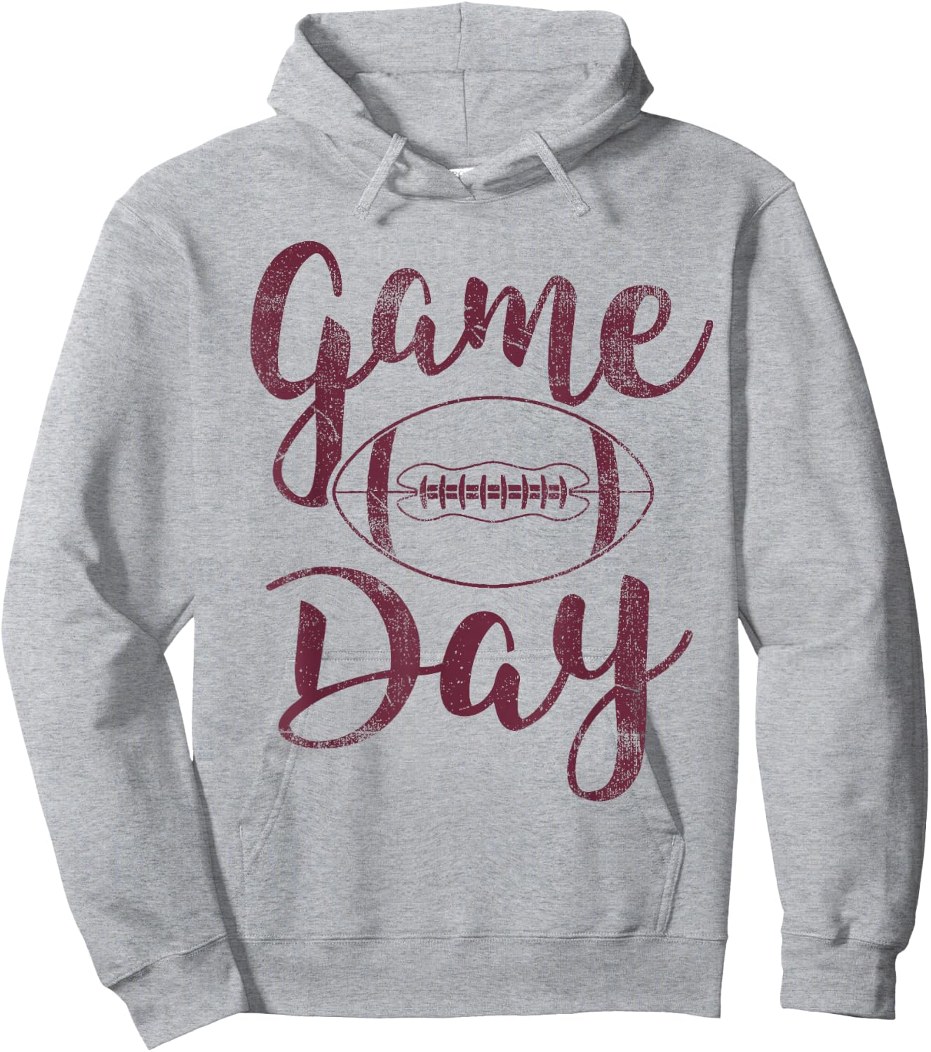 Game Day Football - Cute Football Top Hoodie - Hoodie | Ash