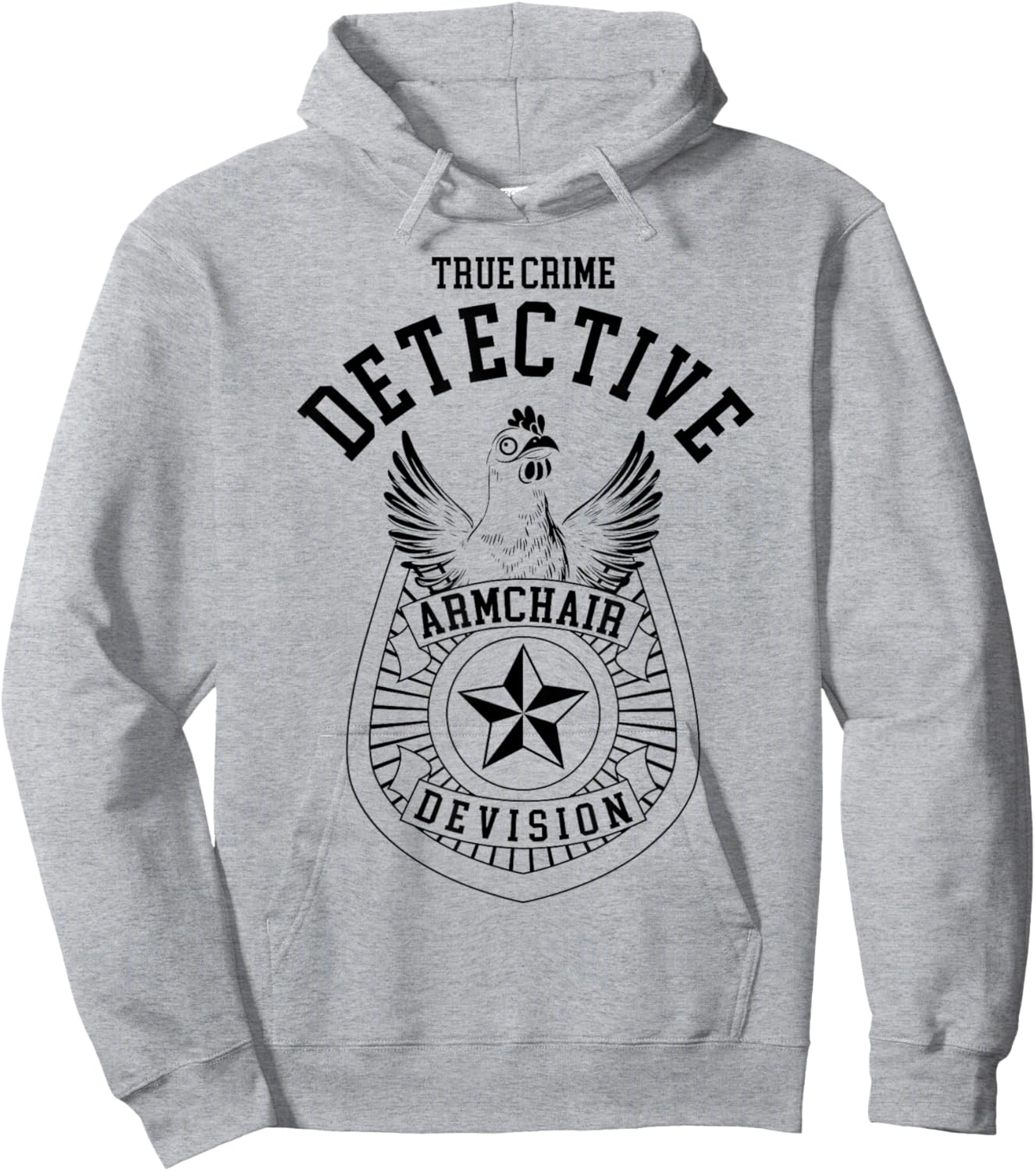 True Crime Detective Armchair Devision Crime Show Funny Hoodie - Hoodie | Ash