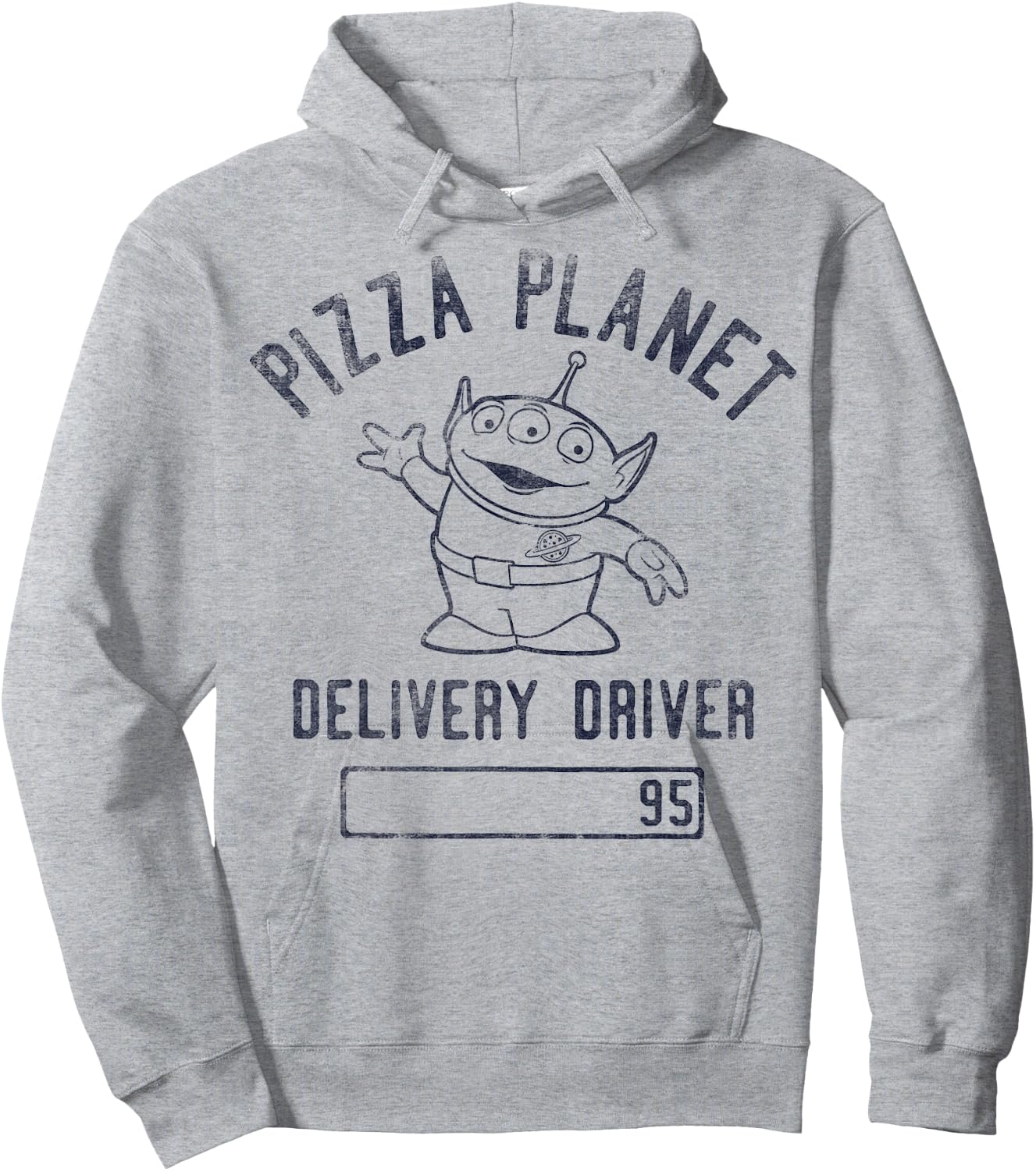 Disney Pixar Toy Story Pizza Planet Driver Alien Hoodie - Hoodie | Ash