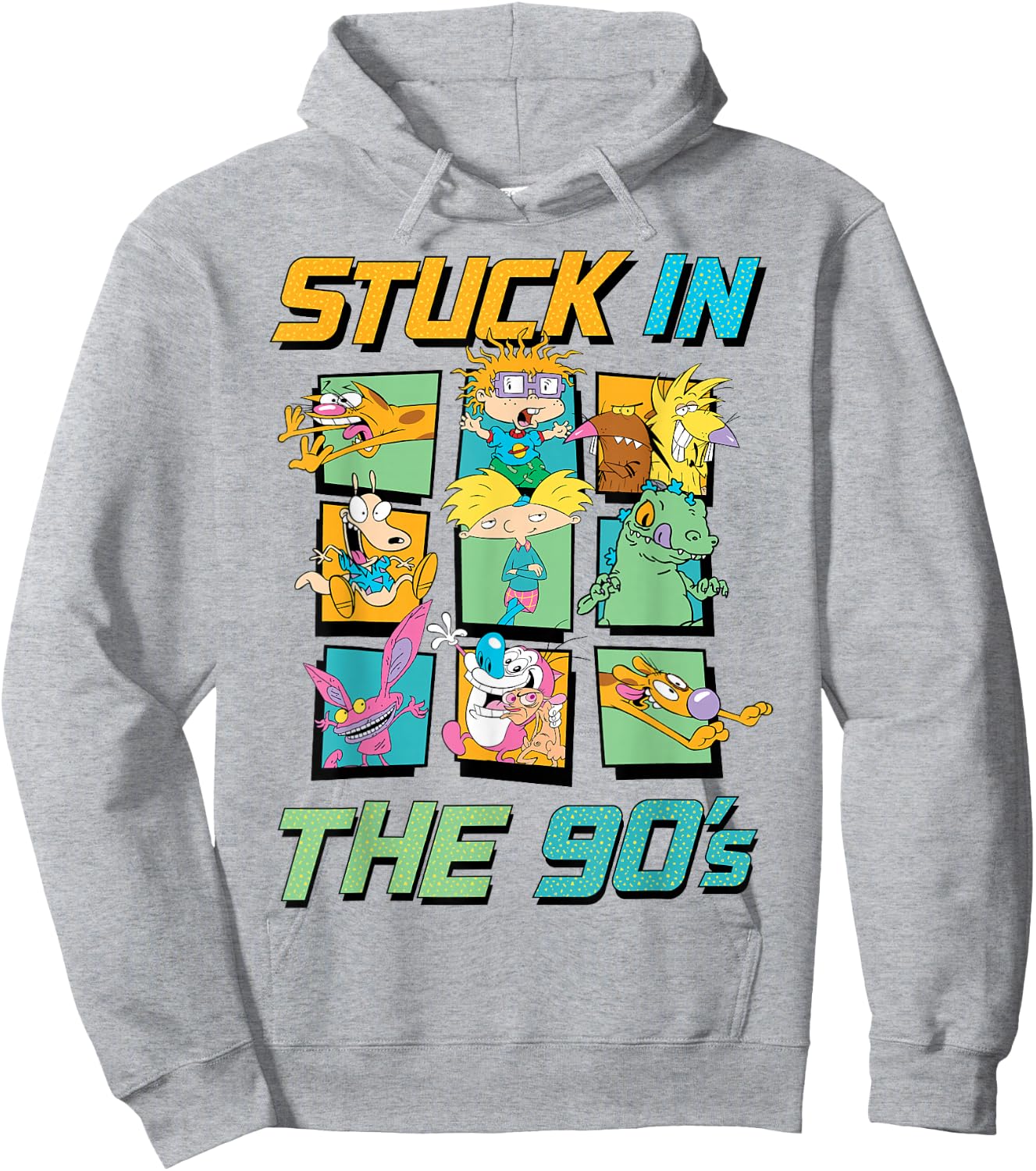 Nickelodeon Stuck in The 90s Hoodie - Hoodie | Ash