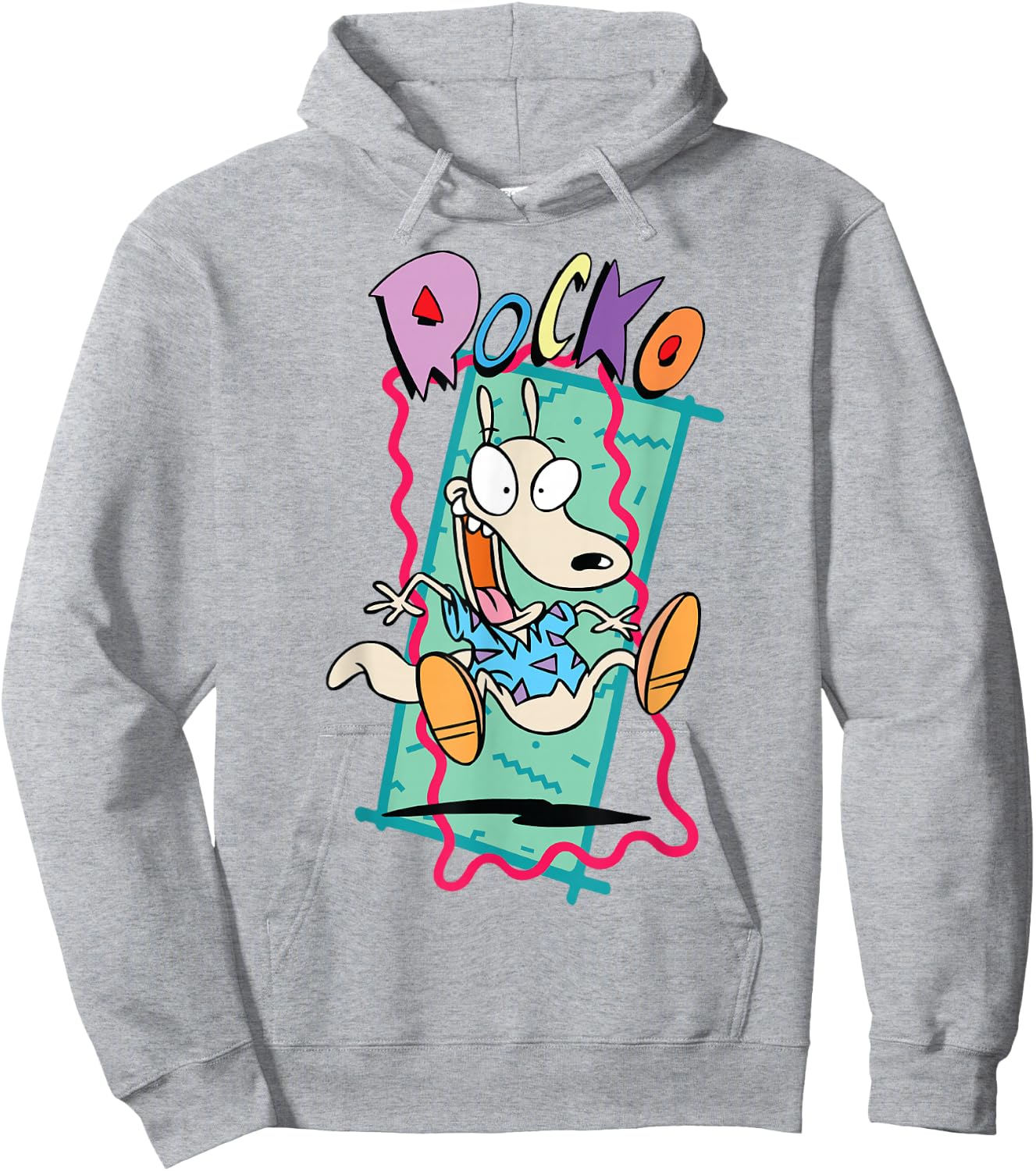Nickelodeon Rocko's Modern Life 90's Retro Hoodie - Hoodie | Ash