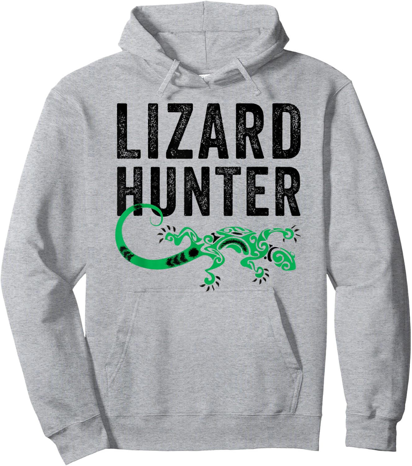 Lizard Hunter Funny Reptile Lovers Children's Gift Hoodie - Hoodie | Ash