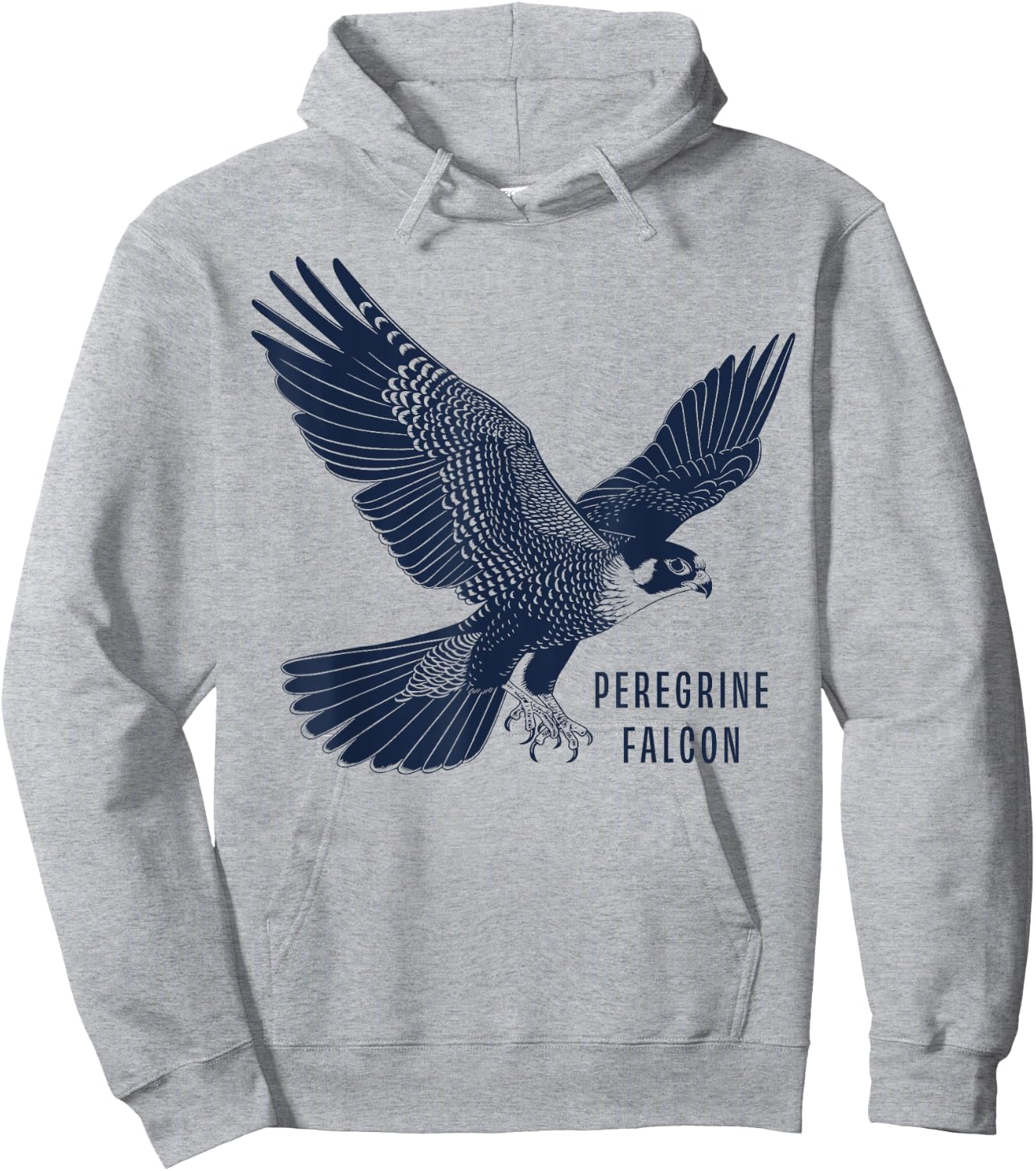 Peregrine Falcon Gifts Falconer & Falconry Gear Peregrine Falcon -Adult Grey Small Classic Fit Short Sleeve Hoodie - Hoodie | Ash