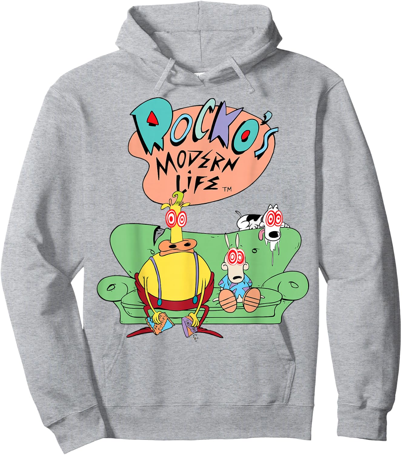 Nickelodeon Rocko's Modern Life Dazed and Confused Hoodie - Hoodie | Ash