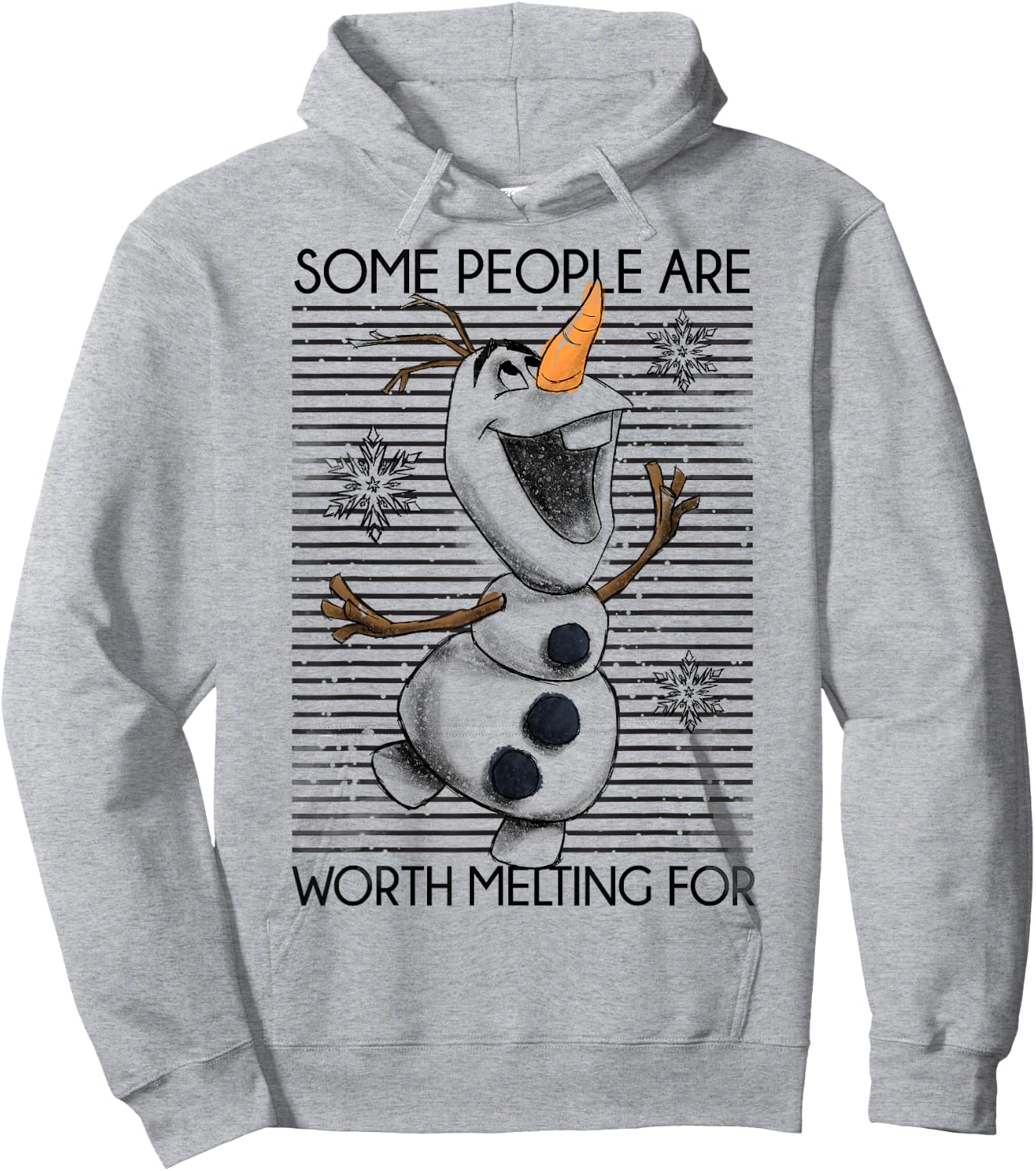 Disney Frozen Olaf Some People are Worth Melting for Hoodie - Hoodie | Ash
