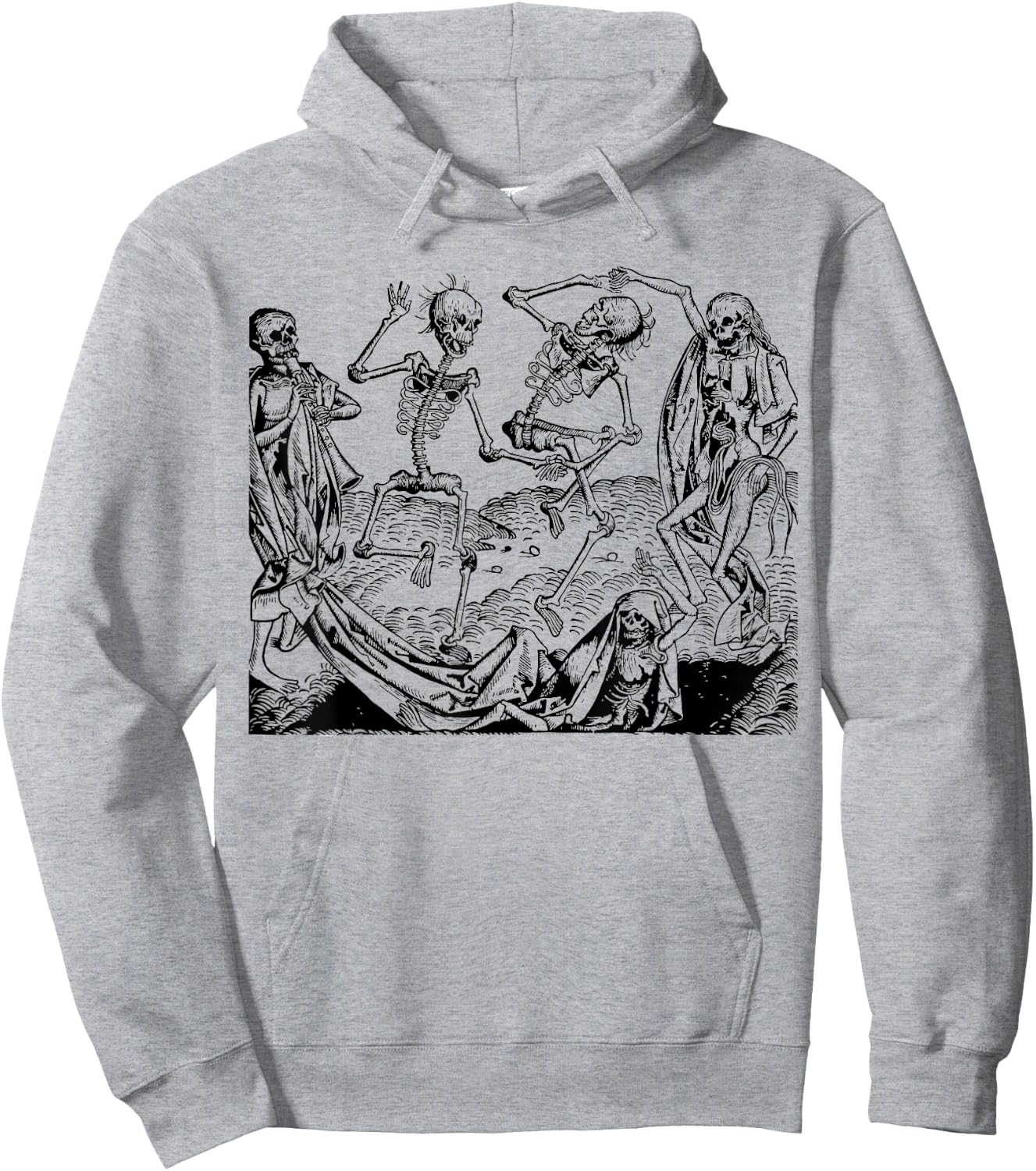 Danse Macabre Or Dance Of Death 1493, T Shirt Artwork Hoodie - Hoodie | Ash