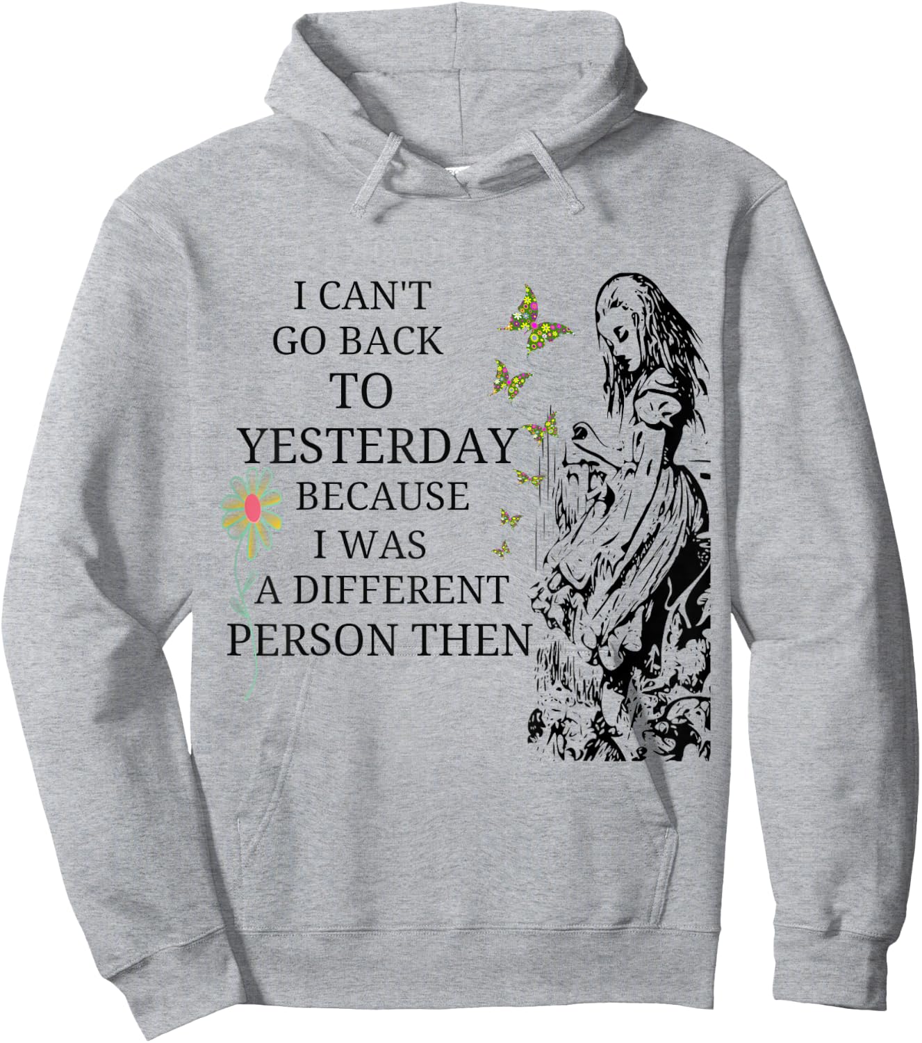 Alice in Wonderland-Men Women Kids T Shirt Hoodie - Hoodie | Ash