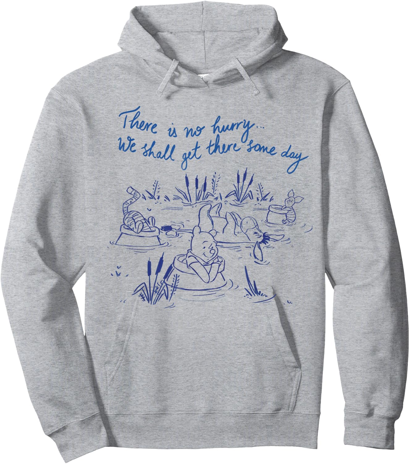 Disney Winnie the Pooh No Hurry We Shall Get There Some Day Hoodie - Hoodie | Ash