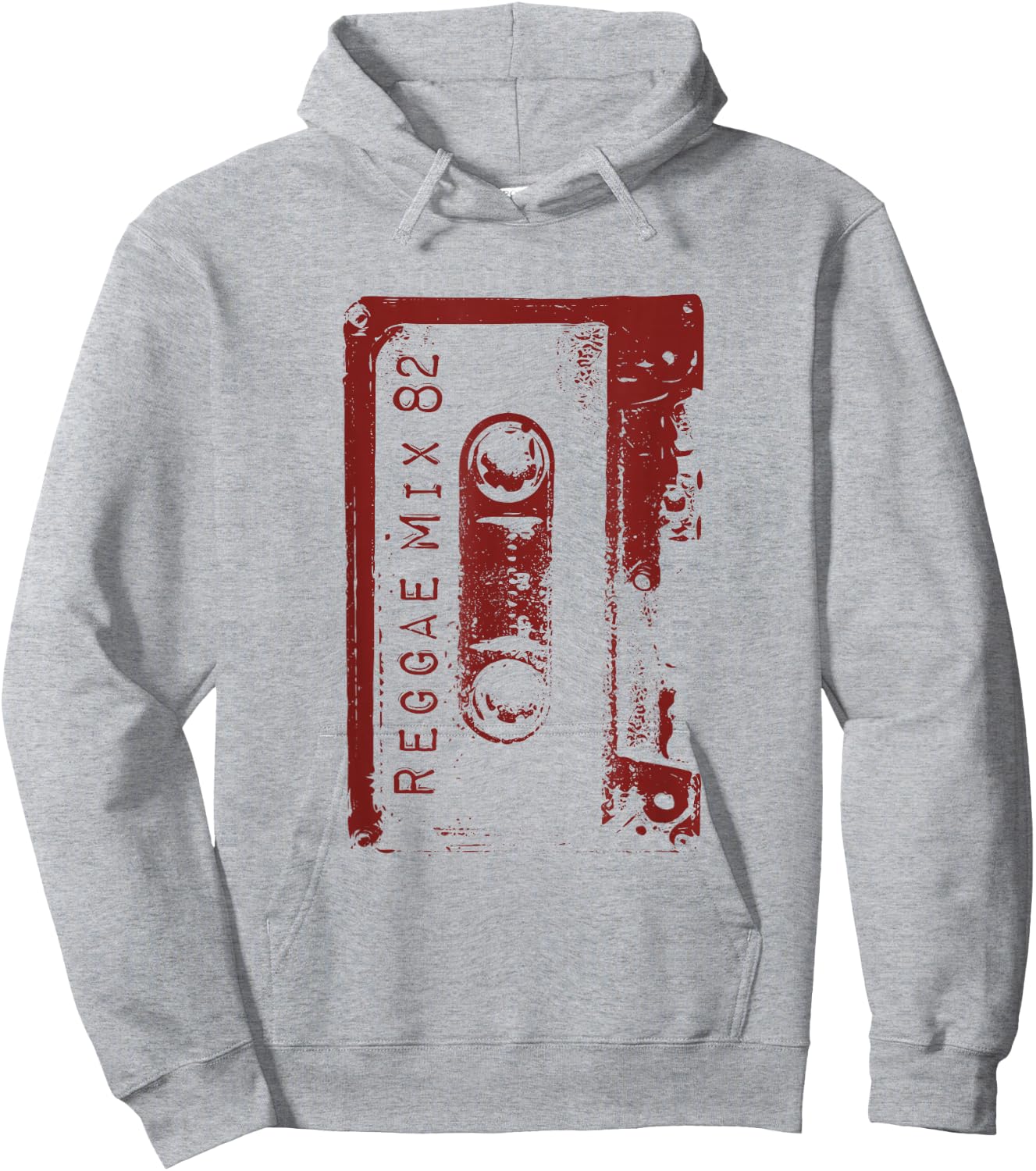 Reggae Retro 70s 80s Mixtape Jamaican Vintage Concert Hoodie - Hoodie | Ash