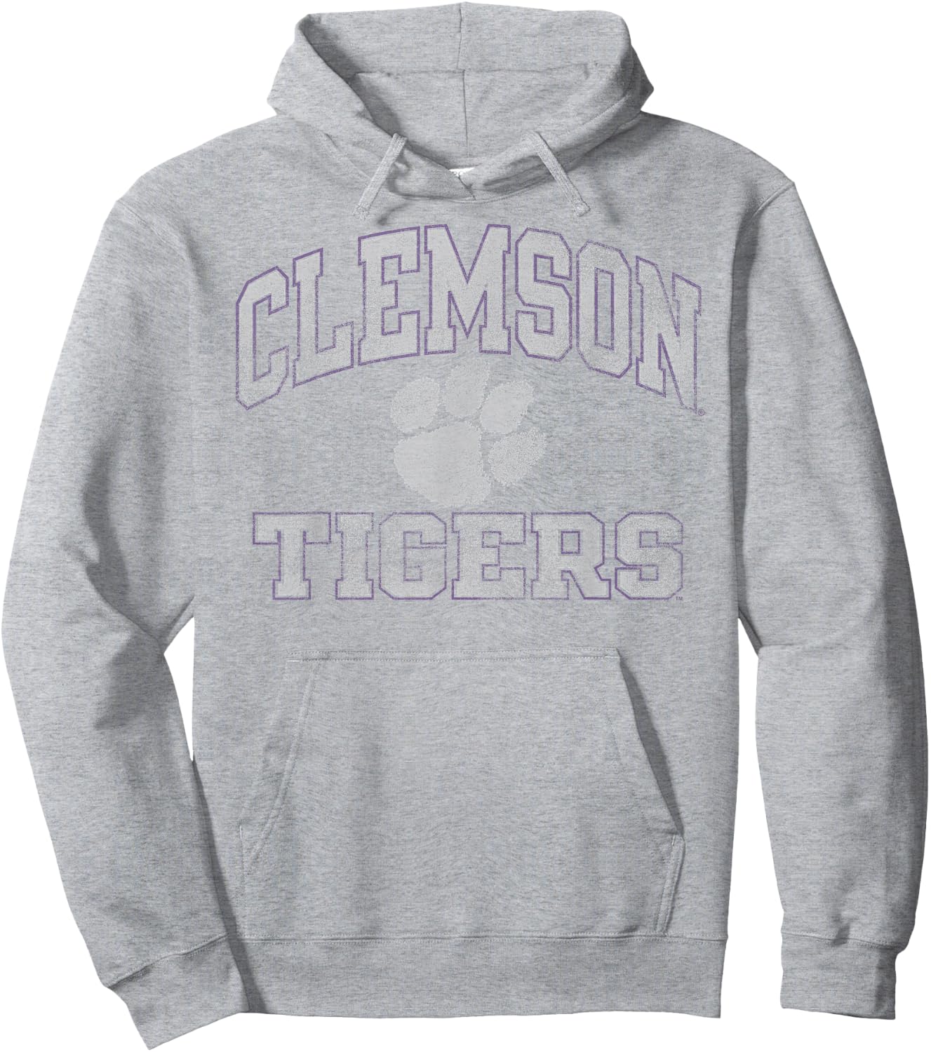 Clemson Tigers Vintage Worn Orange Officially Licensed Hoodie - Hoodie | Ash