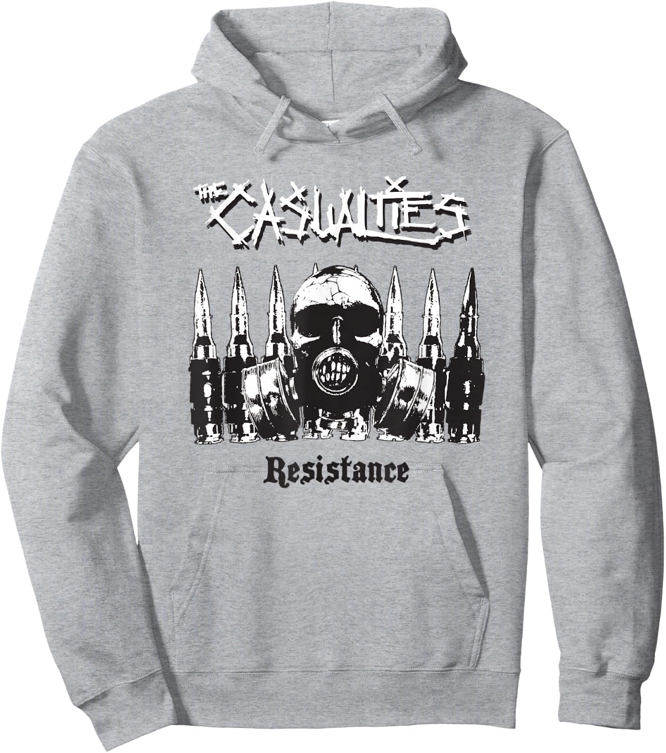 The Casualties - Resistance - Official Merchandise Hoodie - Hoodie | Ash