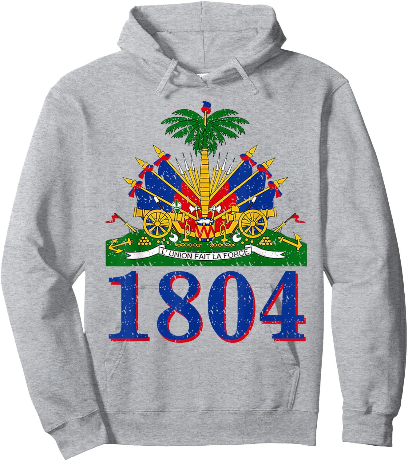1804 Shirt | Cute Haiti Year Of Independence Gift Hoodie - Hoodie | Ash
