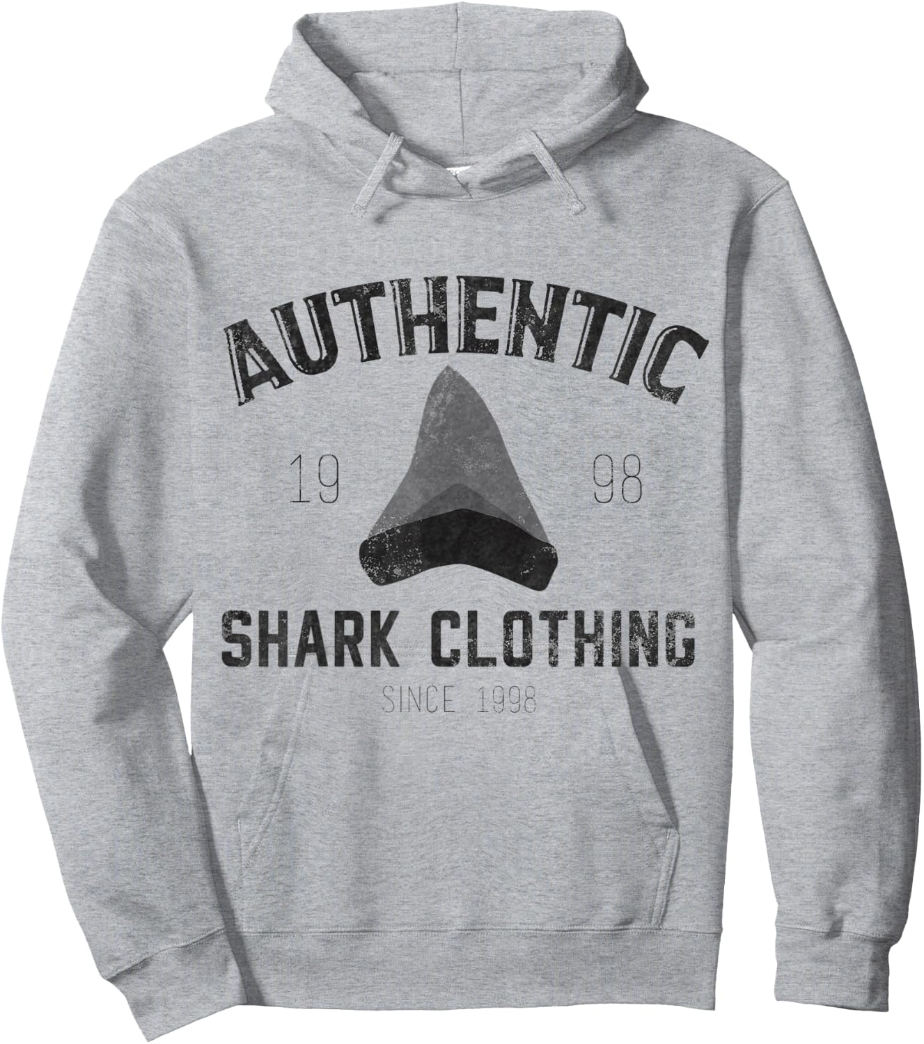 Shark Tooth Inspired Clothing Shark Teeth Design Hoodie - Hoodie | Ash