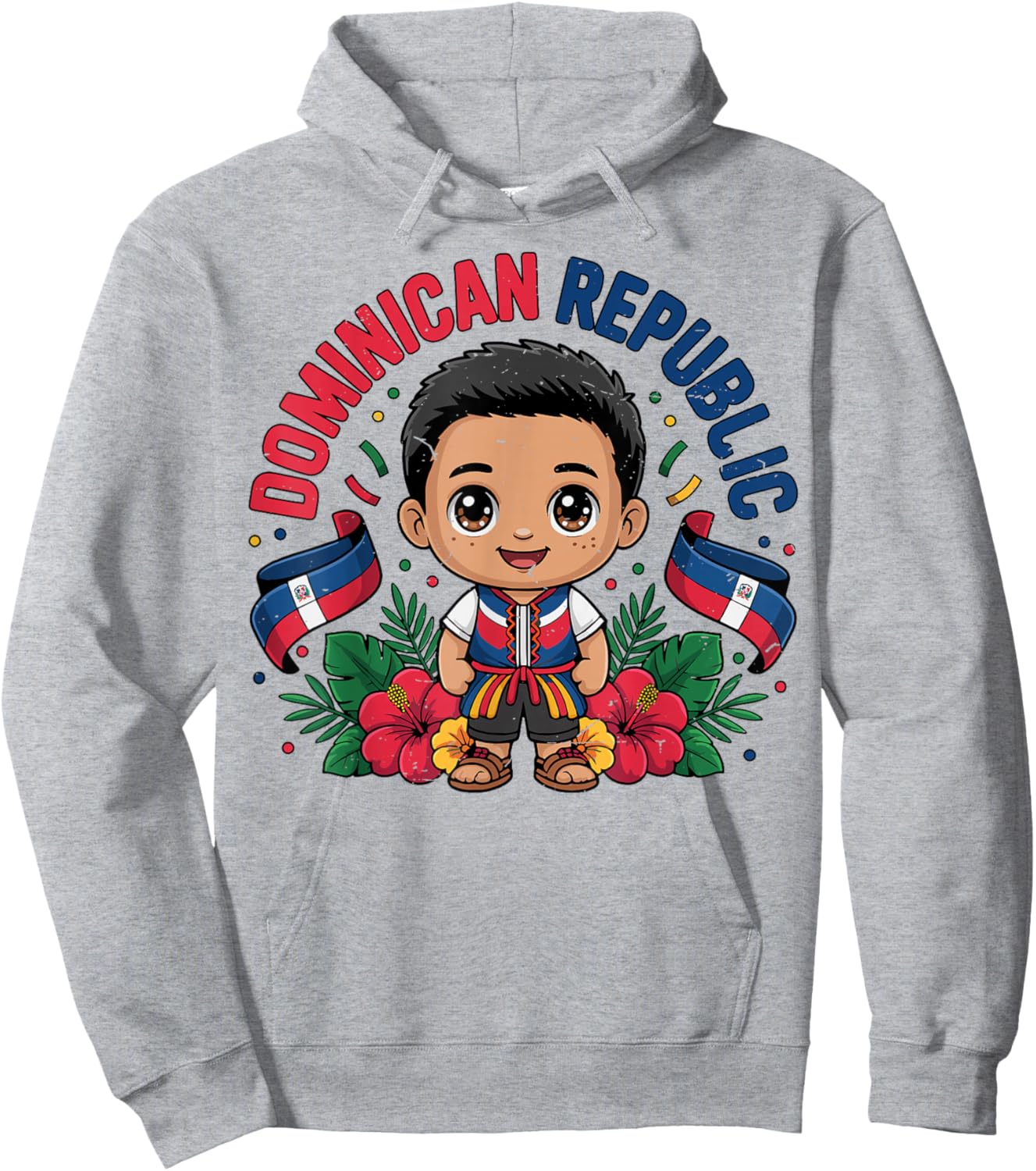 White Dominican Republic Toddler Boy Republica Dominicana Hoodie - Hoodie | Ash