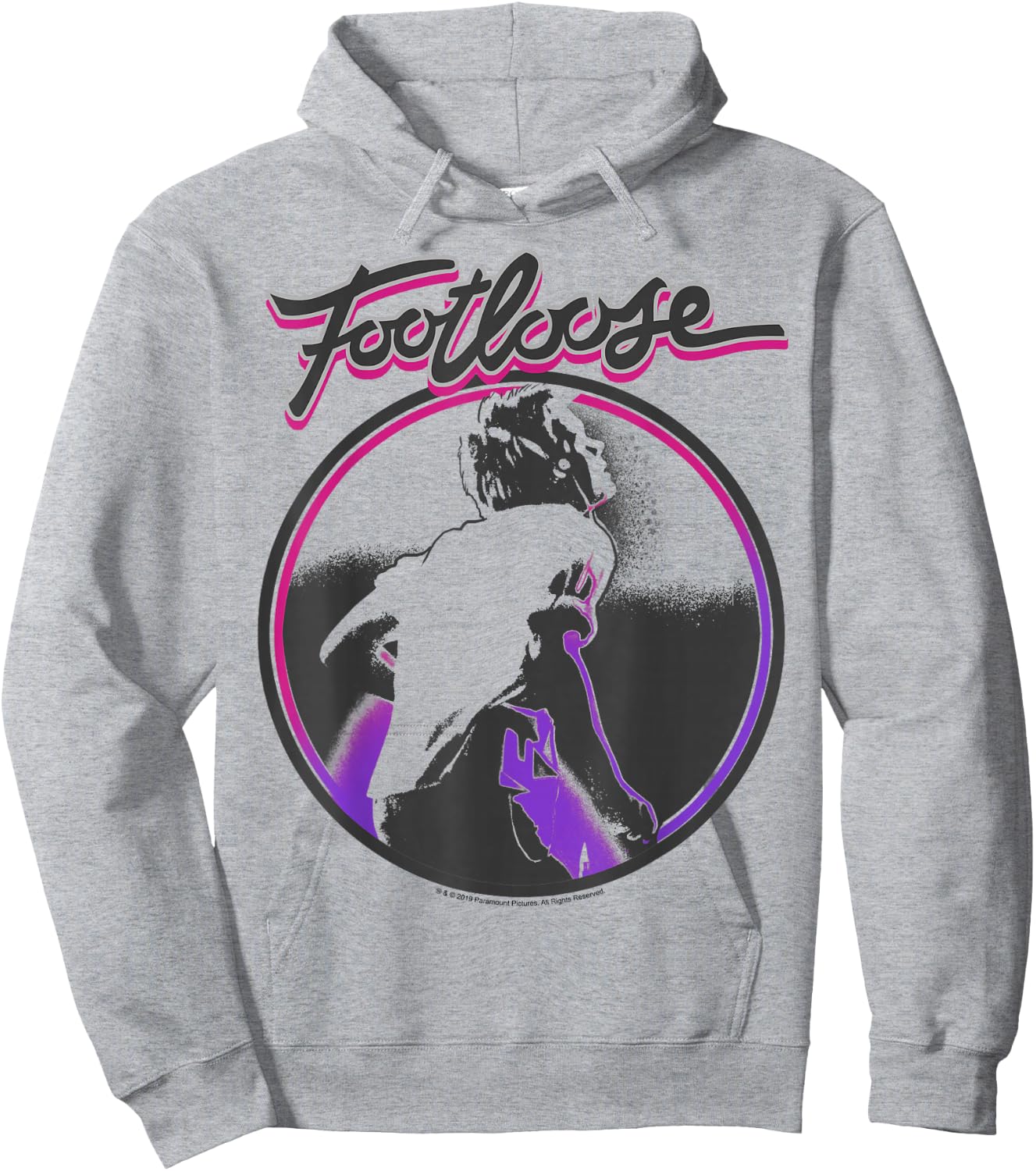 Footloose Ren McCormack Circle Portrait Title Logo Hoodie - Hoodie | Ash