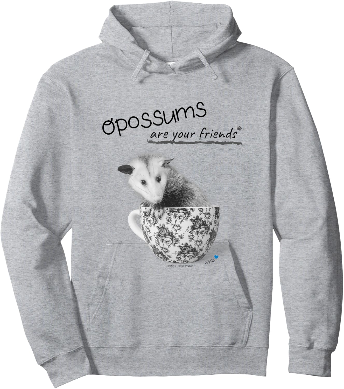 Opossums Are Your Friends Hoodie - Hoodie | Ash