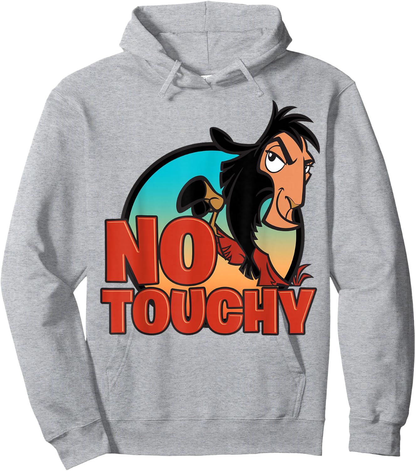 Disney Emperor's New Groove No Touchy Smirky Graphic Hoodie - Hoodie | Ash