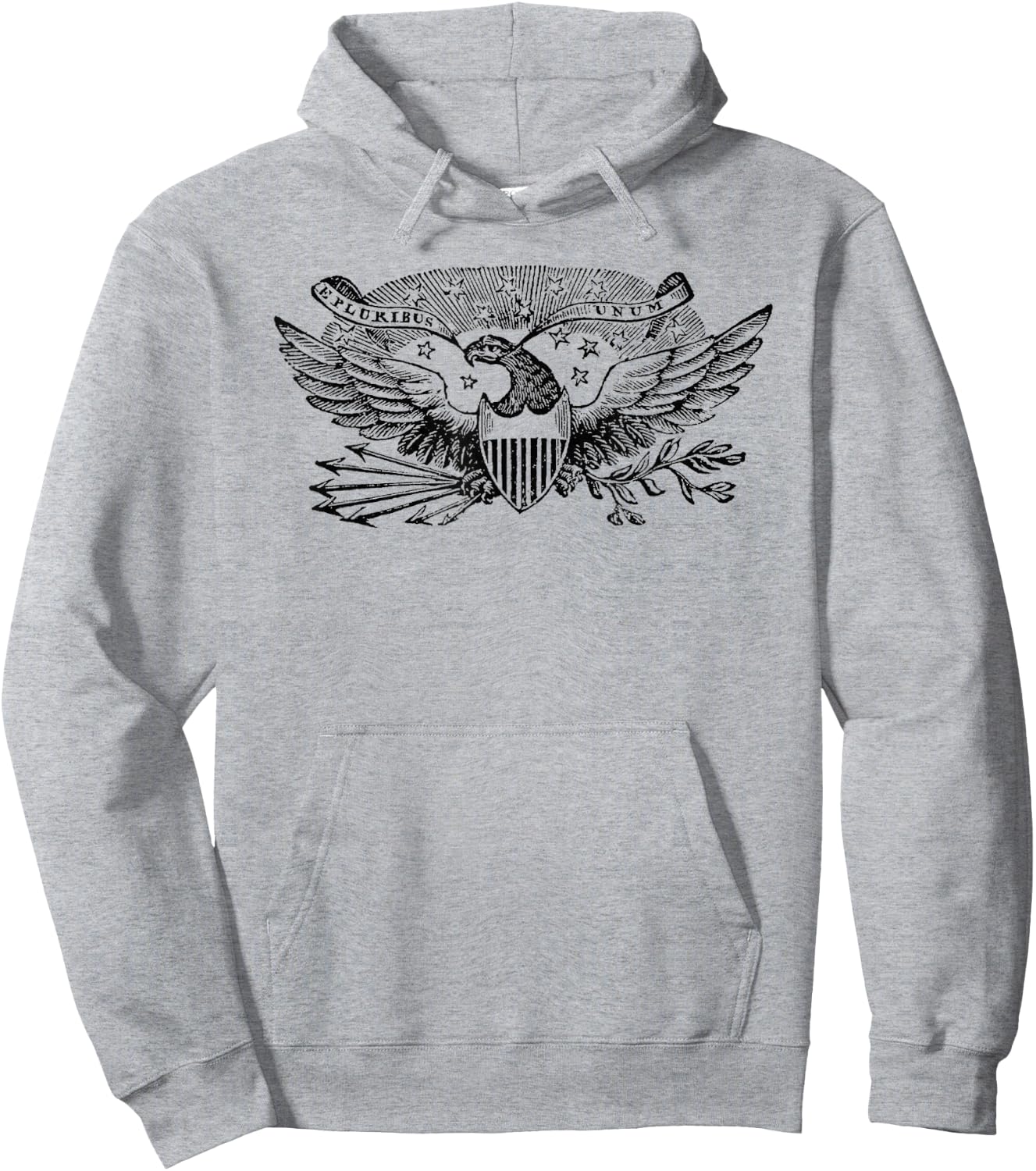 Vintage American Eagle "E Pluribus Unum" Hoodie - Hoodie | Ash