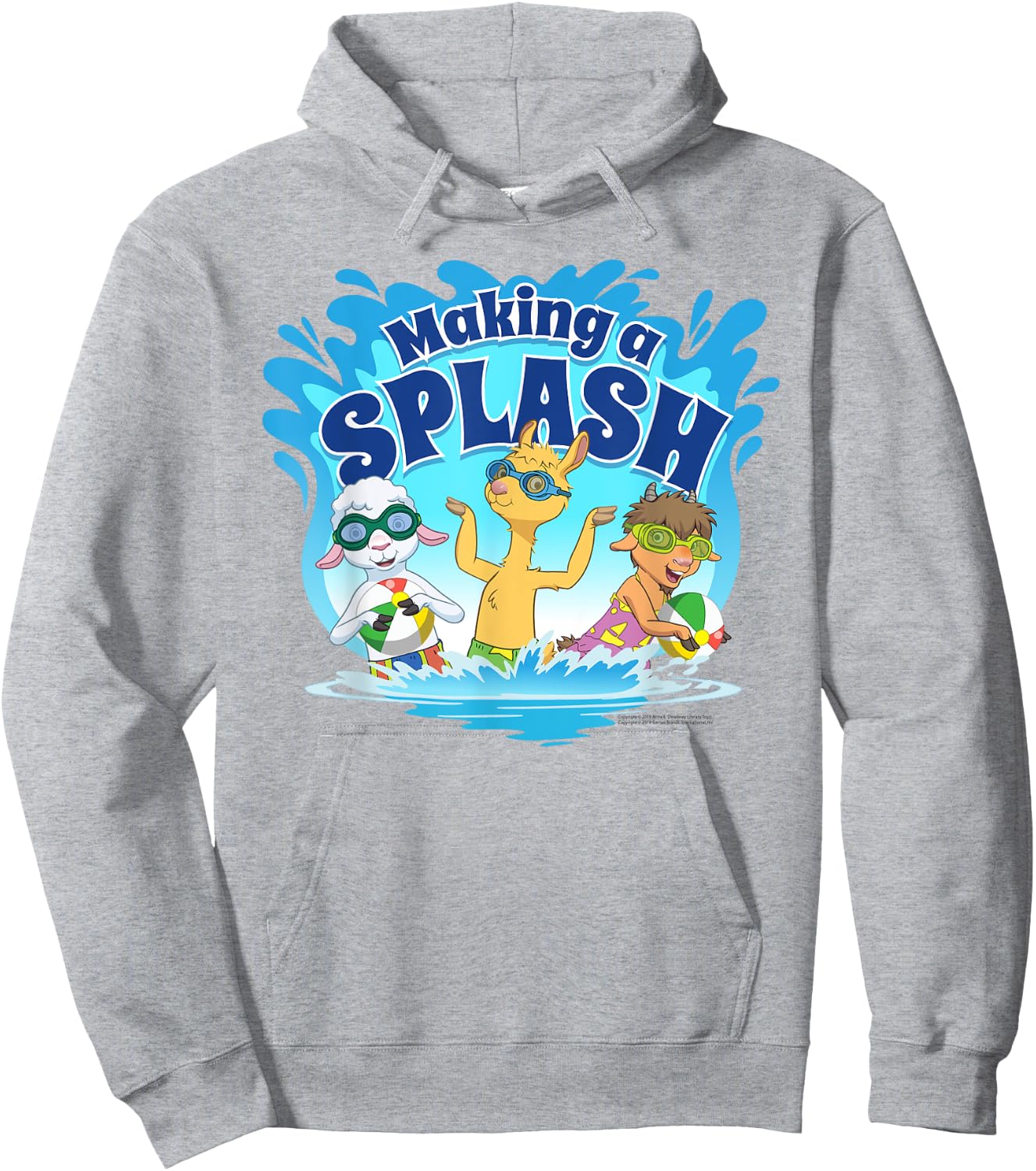 Llama Llama Netflix Pool Party "Making a Splash" Shirt Hoodie - Hoodie | Ash