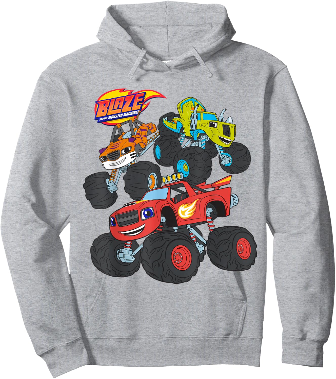 Blaze & The Monster Machines (BLAZE, STRIPES, ZEG) Hoodie - Hoodie | Ash