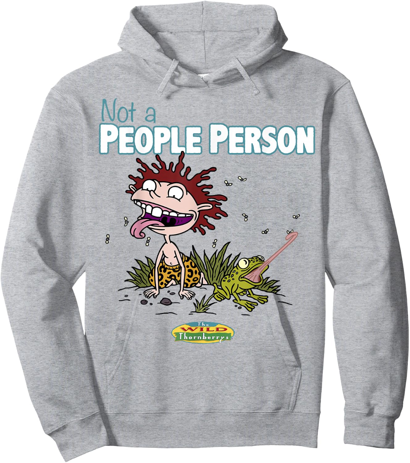 The Wild Thornberrys Donnie Not A People Person Portrait Hoodie - Hoodie | Ash