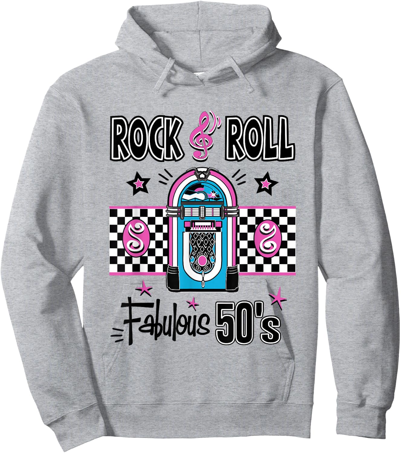 Rock N Roll 50s Sock Hop Dance Women Girls Men Rockabilly Hoodie - Hoodie | Ash
