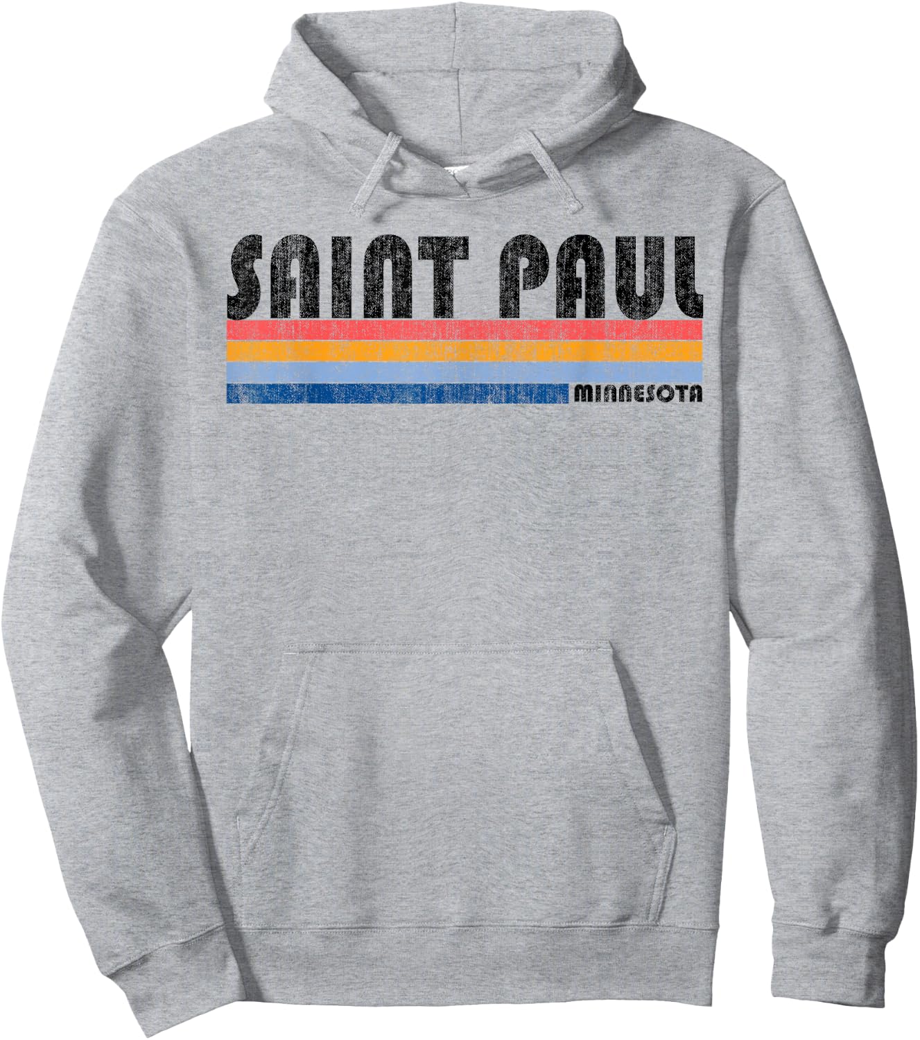 Vintage 1980s Style Saint Paul MN Hoodie - Hoodie | Ash