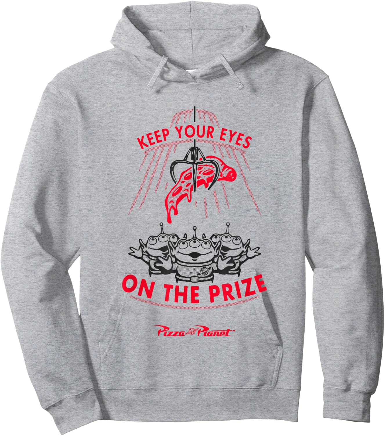 Disney Pixar Toy Story Keep Your Eyes On The Prize Big Logo Hoodie - Hoodie | Ash