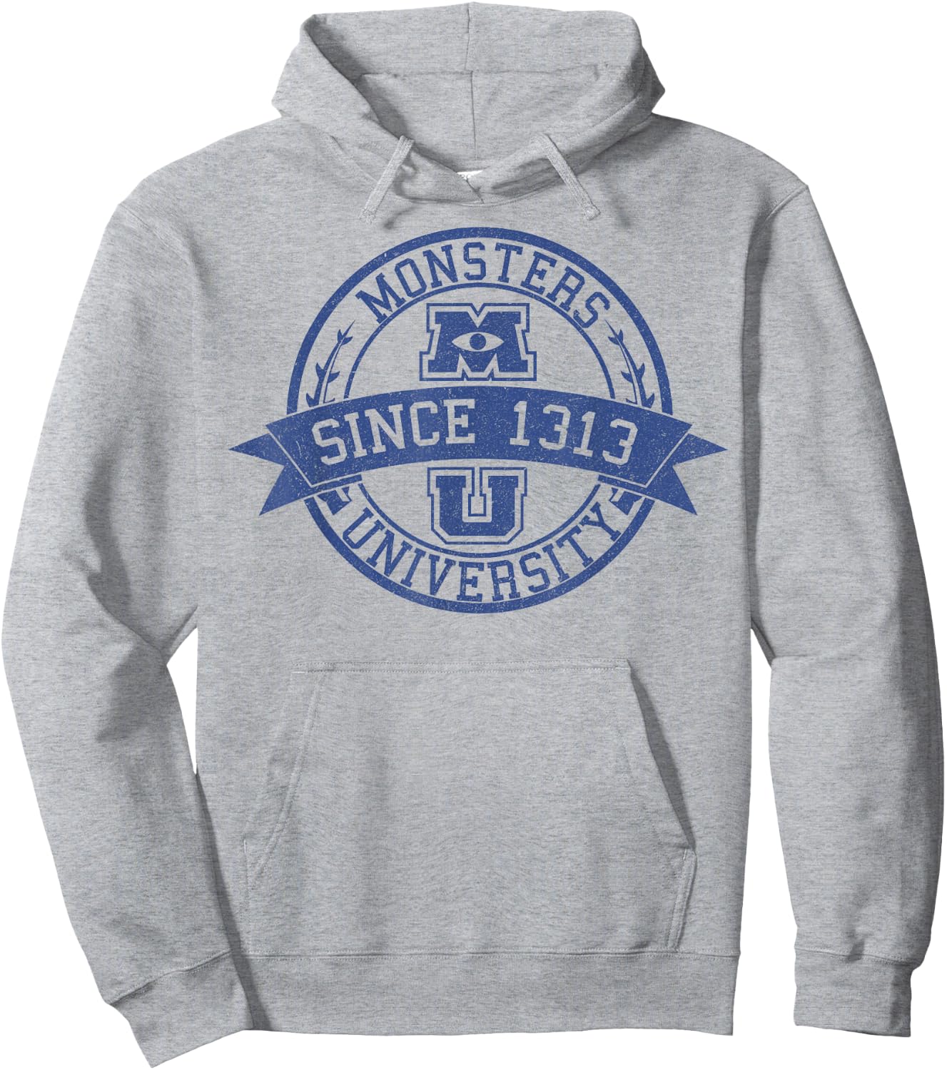 Disney Pixar Monsters University Since 1313 Logo Hoodie - Hoodie | Ash