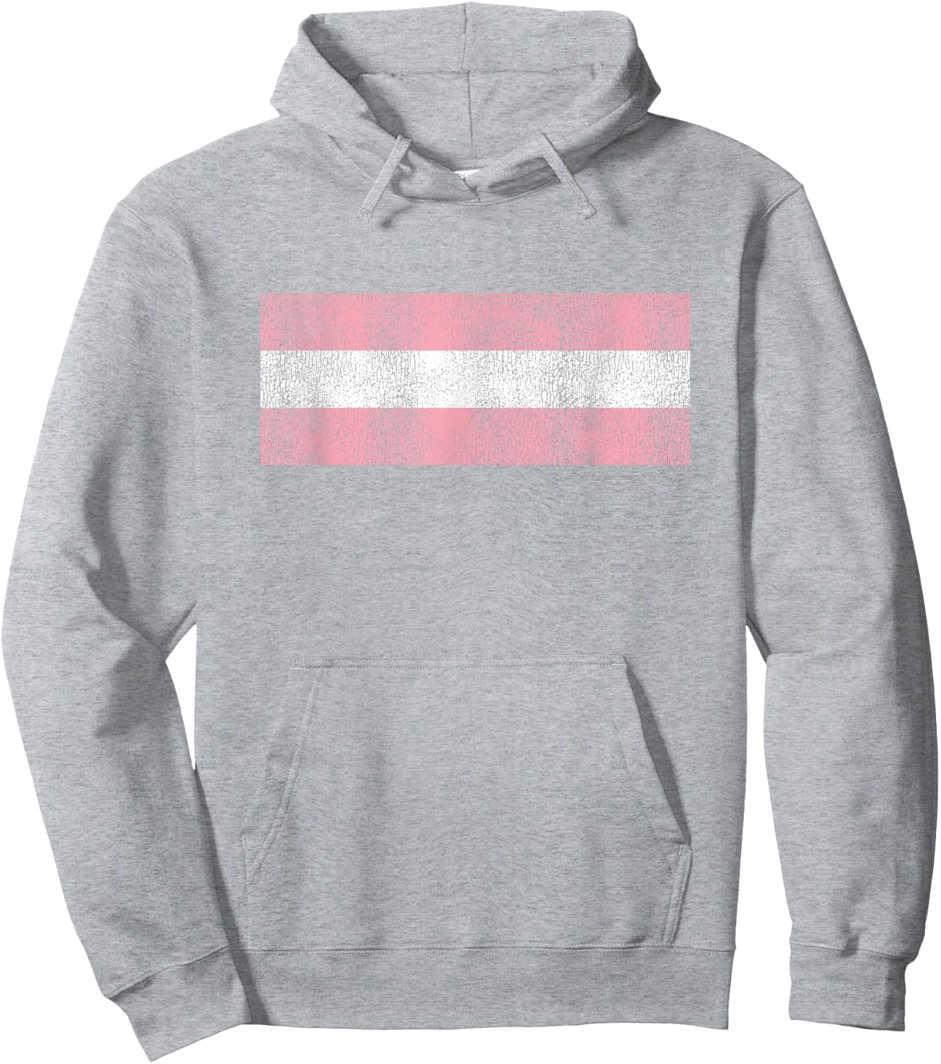 Retro Transgender Pride Flag for Trans Men Women and Kids Hoodie - Hoodie | Ash