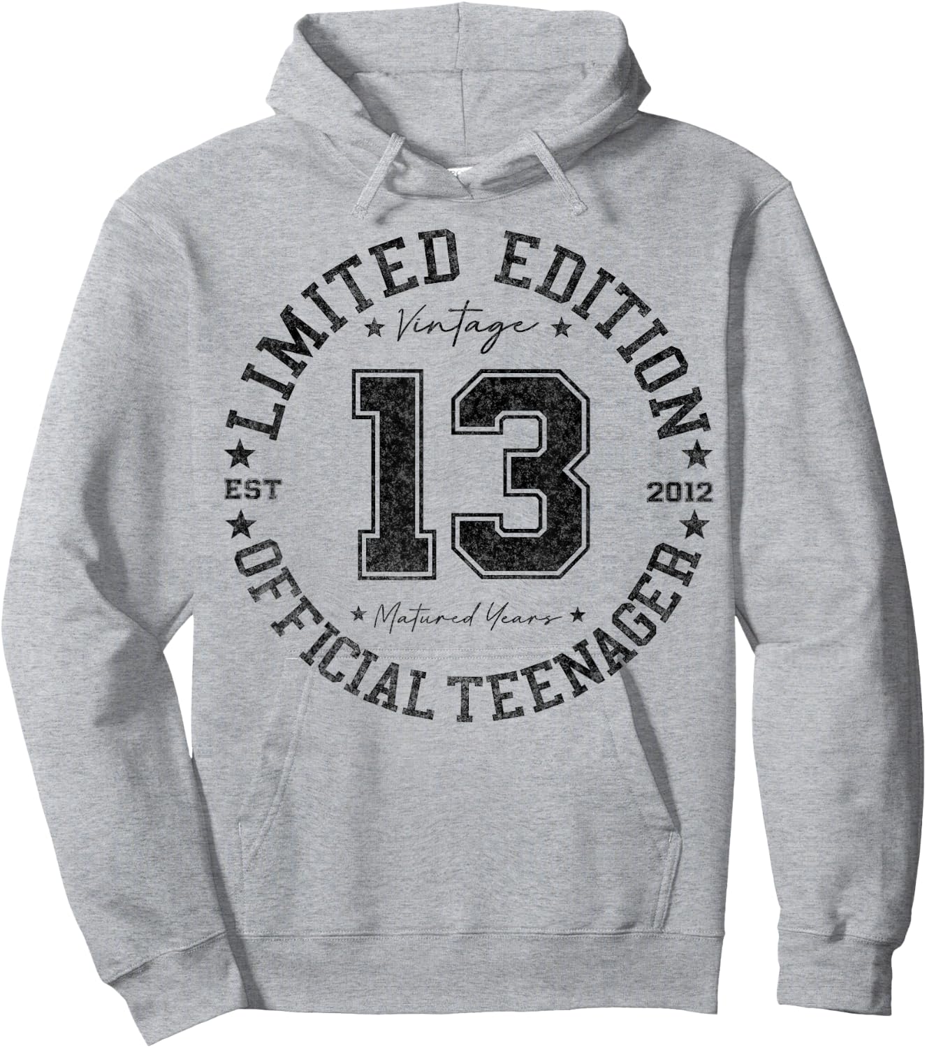 Official Teenager 13 Year Old Gifts Vintage 13th Birthday Hoodie - Hoodie | Ash