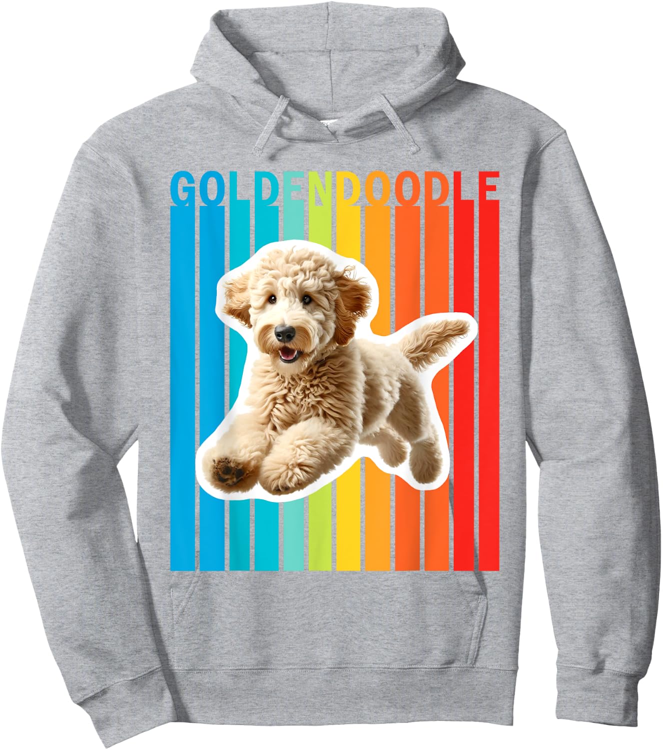 Colorful Goldendoodle Hoodie - Hoodie | Ash