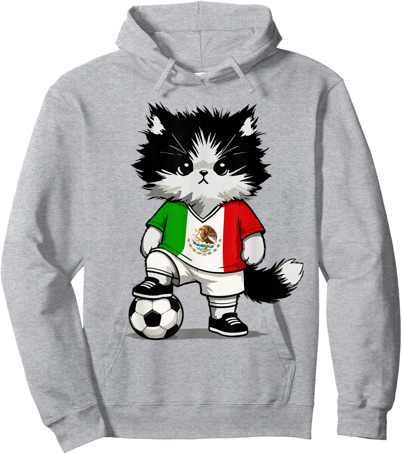 Mexican Flag Men Women Kids Mexico Hoodie - Hoodie | Ash