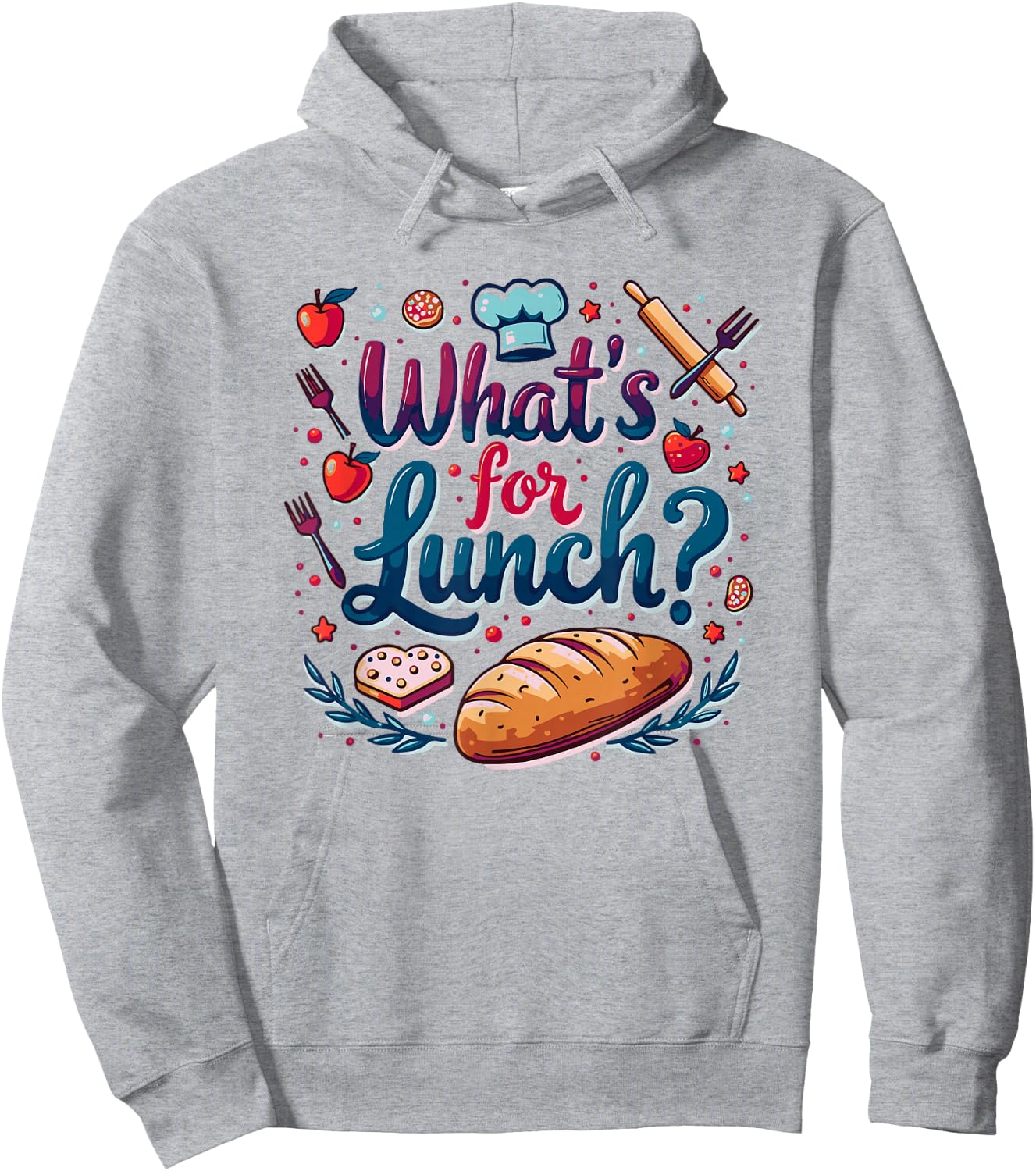 Whats for Lunch Funny Lunch Lady Hoodie - Hoodie | Ash