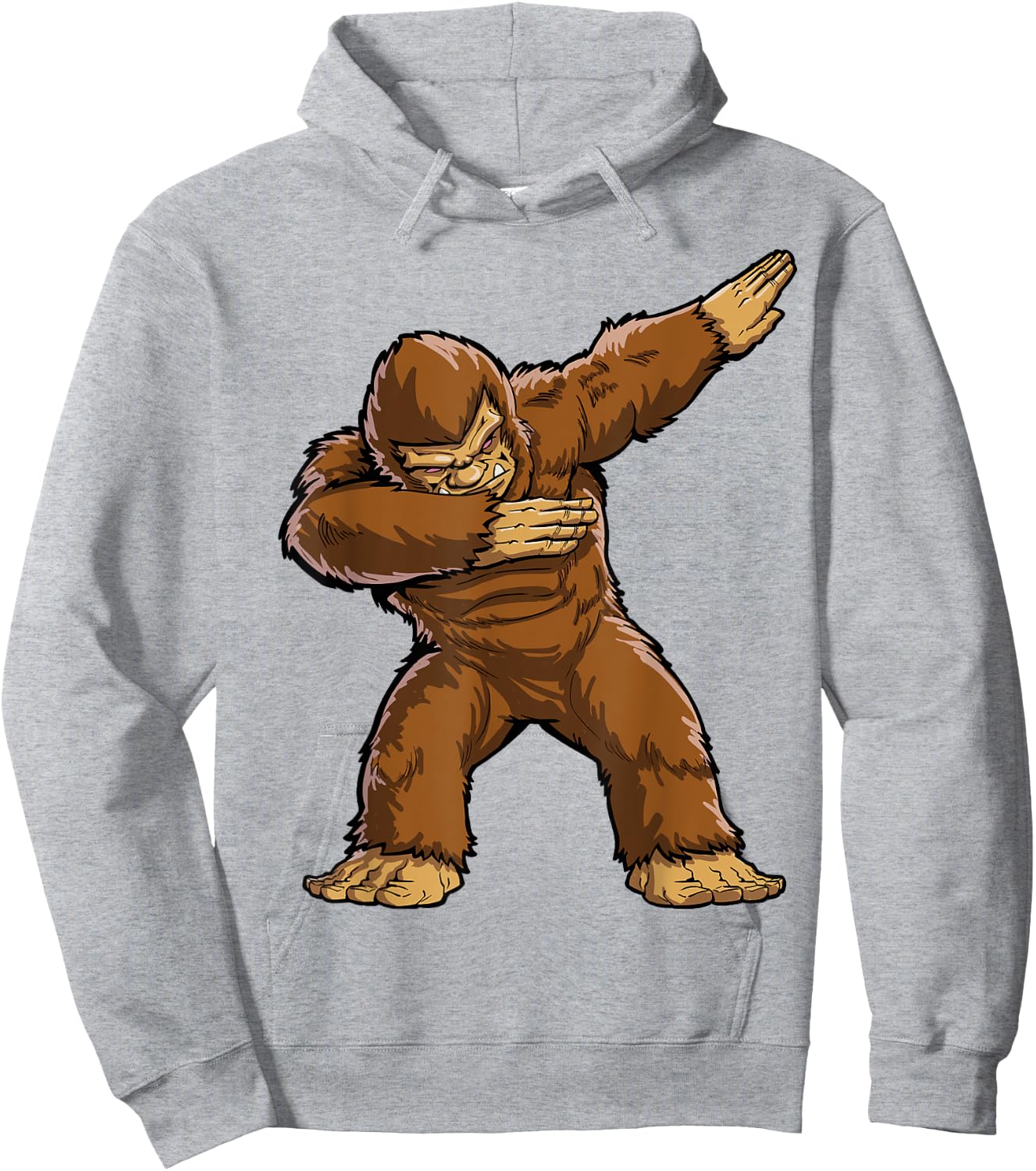 Dabbing Bigfoot Funny Sasquatch Boys Men Dab Dance Monster Hoodie - Hoodie | Ash