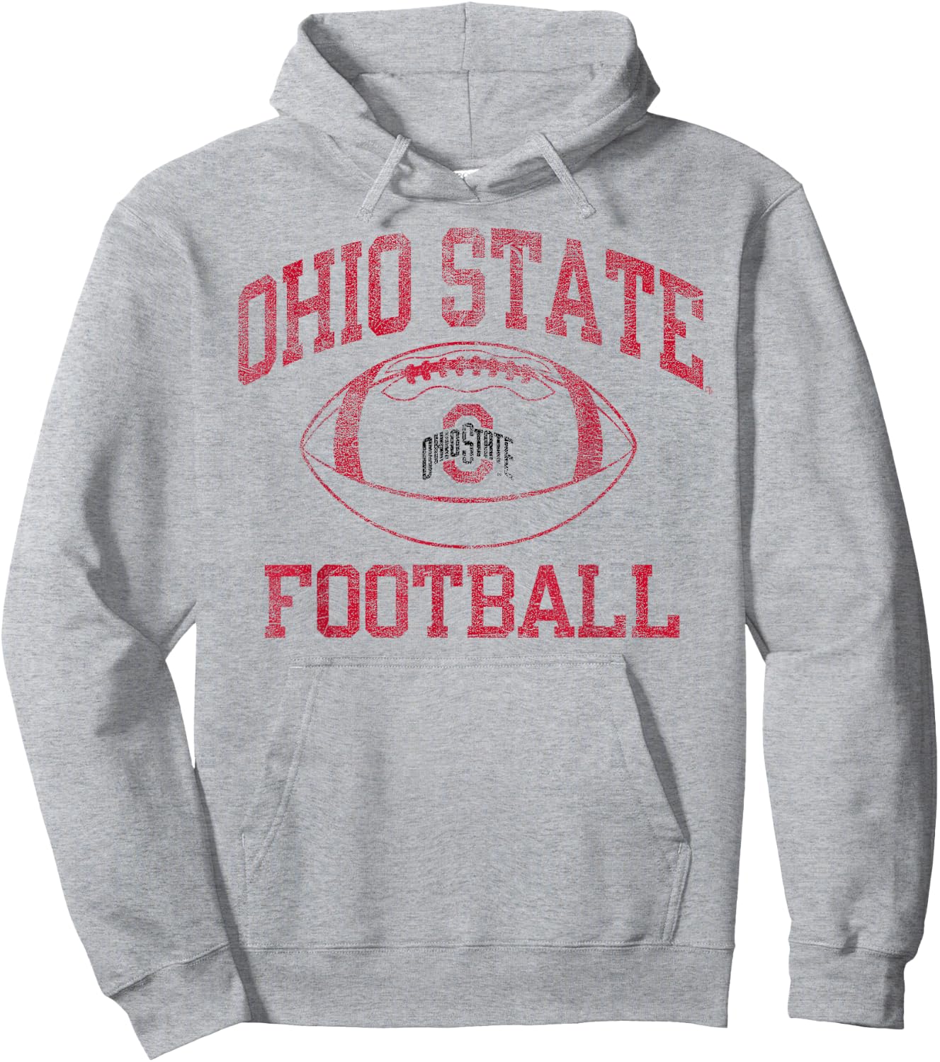 Ohio State Buckeyes Football Intensity White Hoodie - Hoodie | Ash