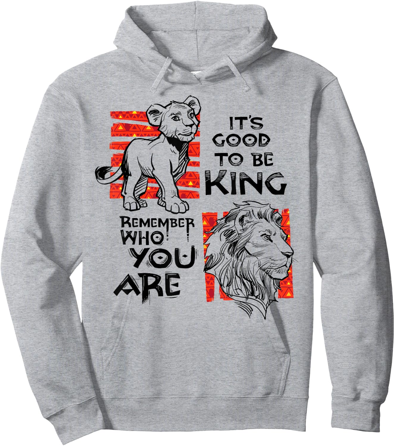 Disney The Lion King Live Action Simba Mufasa Quotes Poster Hoodie - Hoodie | Ash