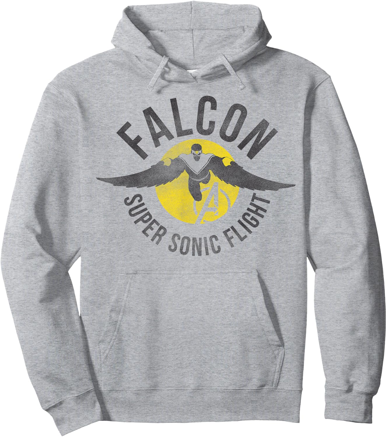 Marvel Assemble Falcon Super Sonic Flight Graphic Hoodie - Hoodie | Ash