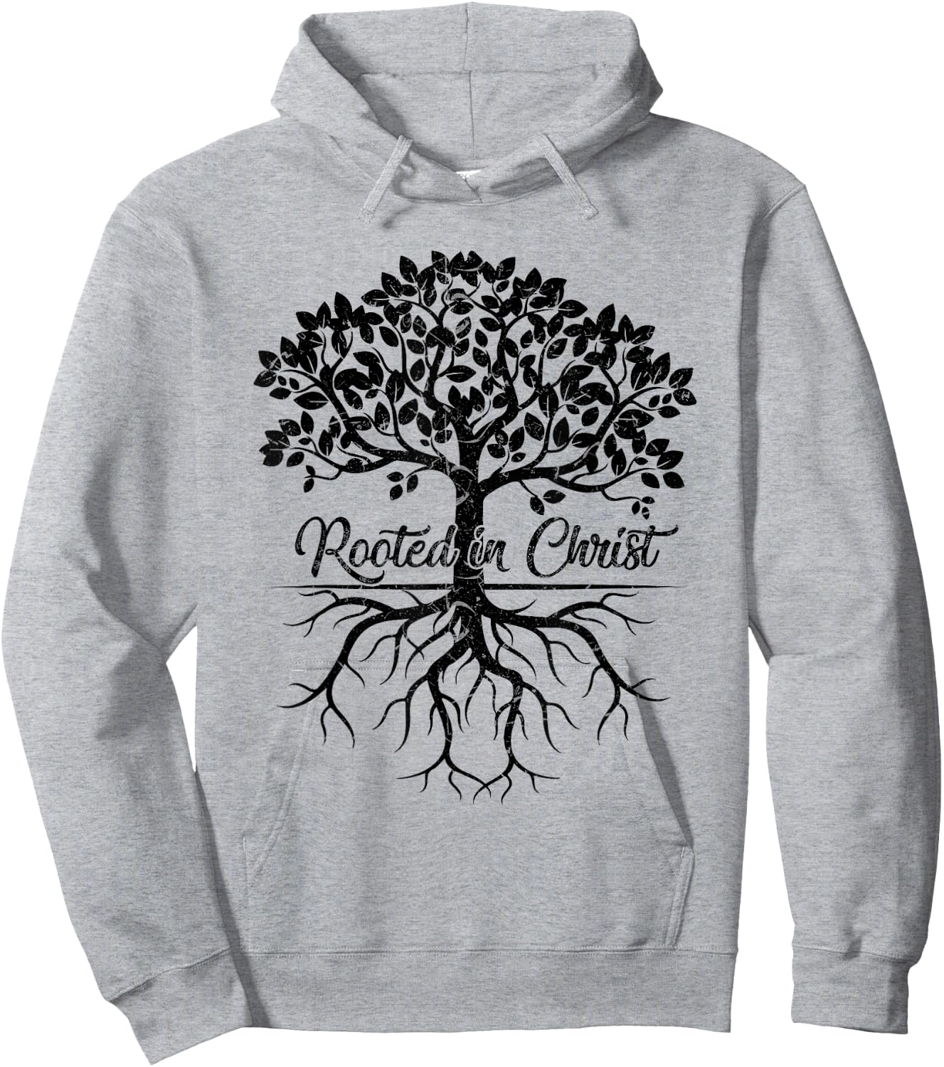 Rooted in Christ Shirt Christian Faith Bible Verse Mom Hoodie - Hoodie | Ash