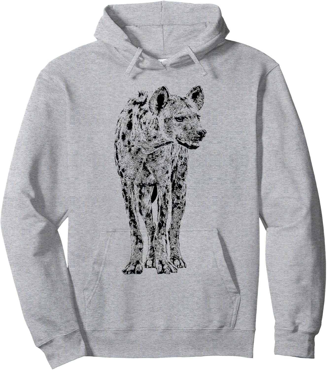 Spotted Hyena Wildlife Design for Hyena Fans Hoodie - Hoodie | Ash