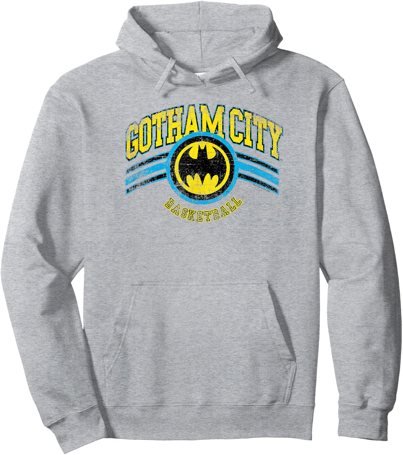 Batman Gotham City Basketball T Shirt Hoodie - Hoodie | Ash