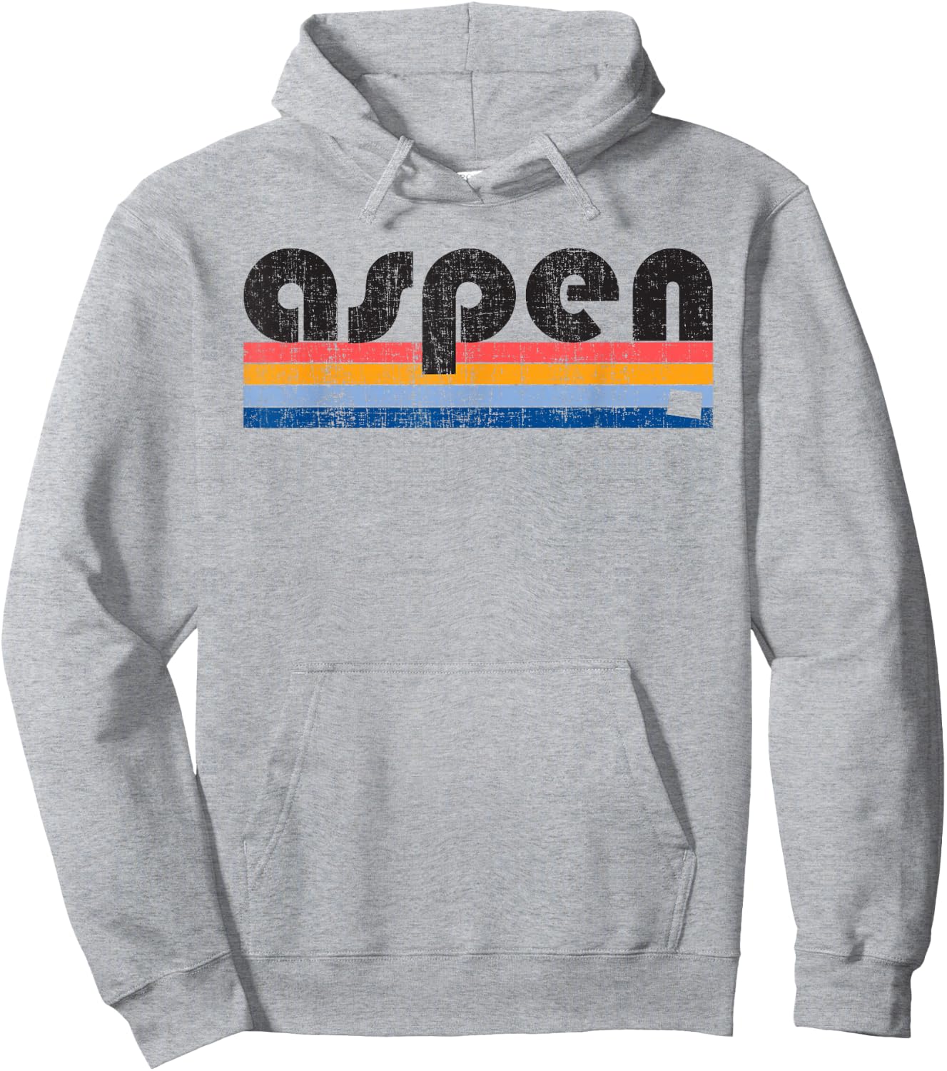 Vintage 80s Style Aspen CO Hoodie - Hoodie | Ash