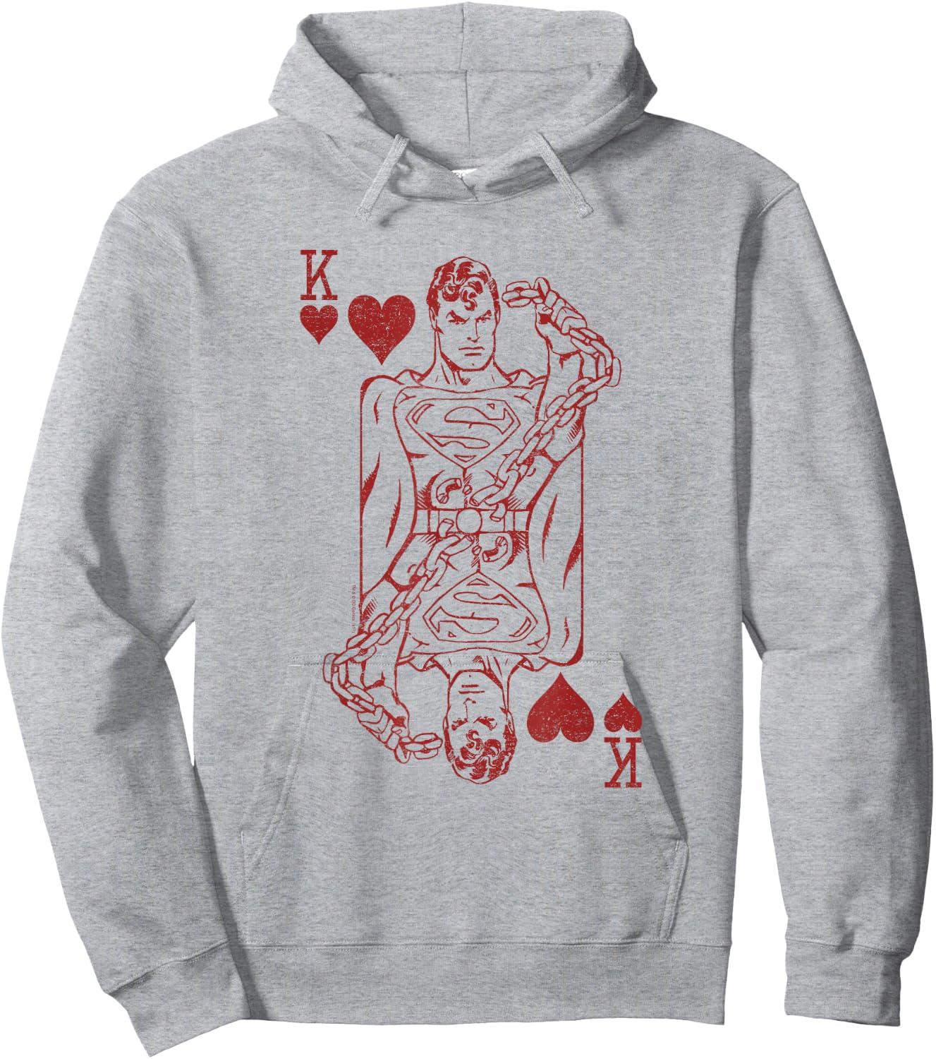 Superman Super Card Hoodie - Hoodie | Ash