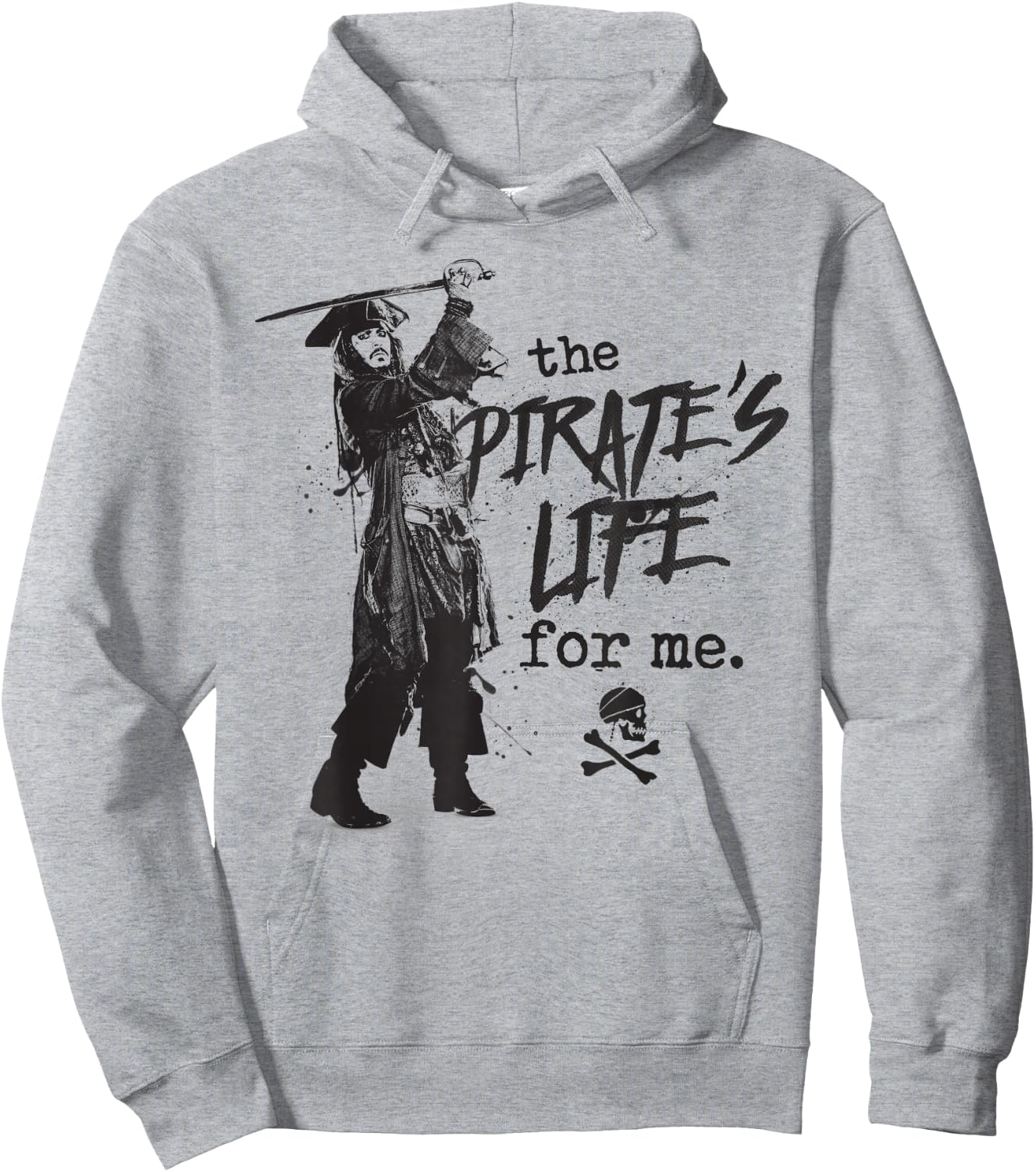 Pirates of The Caribbean Graphic Small Hoodie - Hoodie | Ash