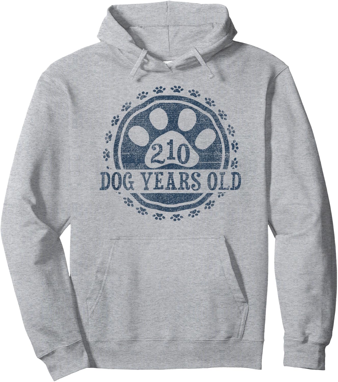 210 Dog Years Old, 30 in Human 30th Birthday Give Idea Hoodie - Hoodie | Ash