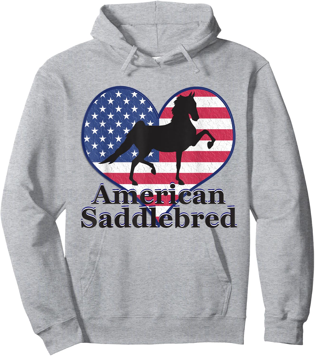 American Saddlebred Horse Training Gaited Horses Men T Shirt Hoodie - Hoodie | Ash